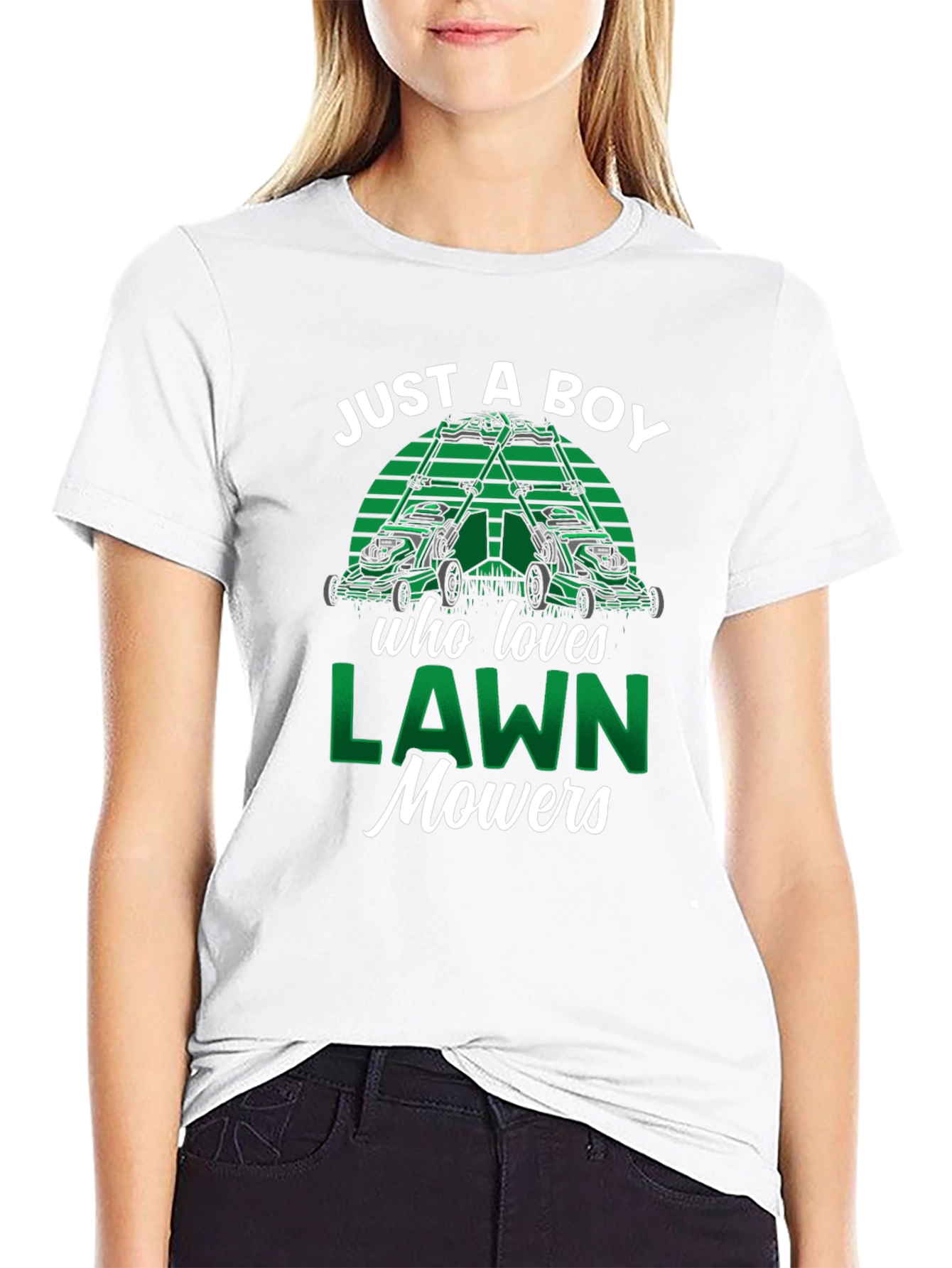 Just A Boy Who Loves Lawn Mowers T-Shirt