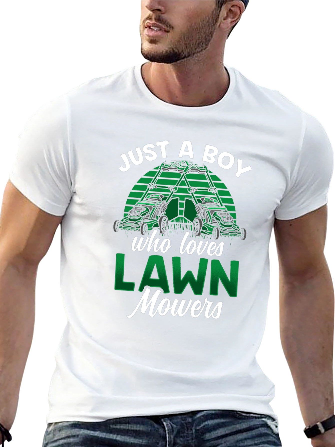 Just A Boy Who Loves Lawn Mowers T-Shirt