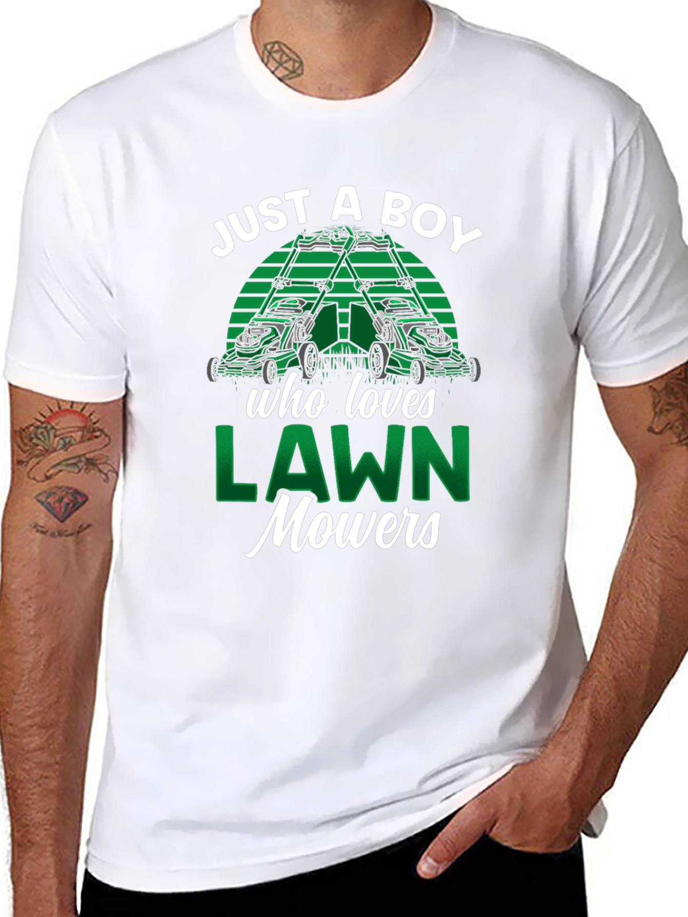 Just A Boy Who Loves Lawn Mowers T-Shirt