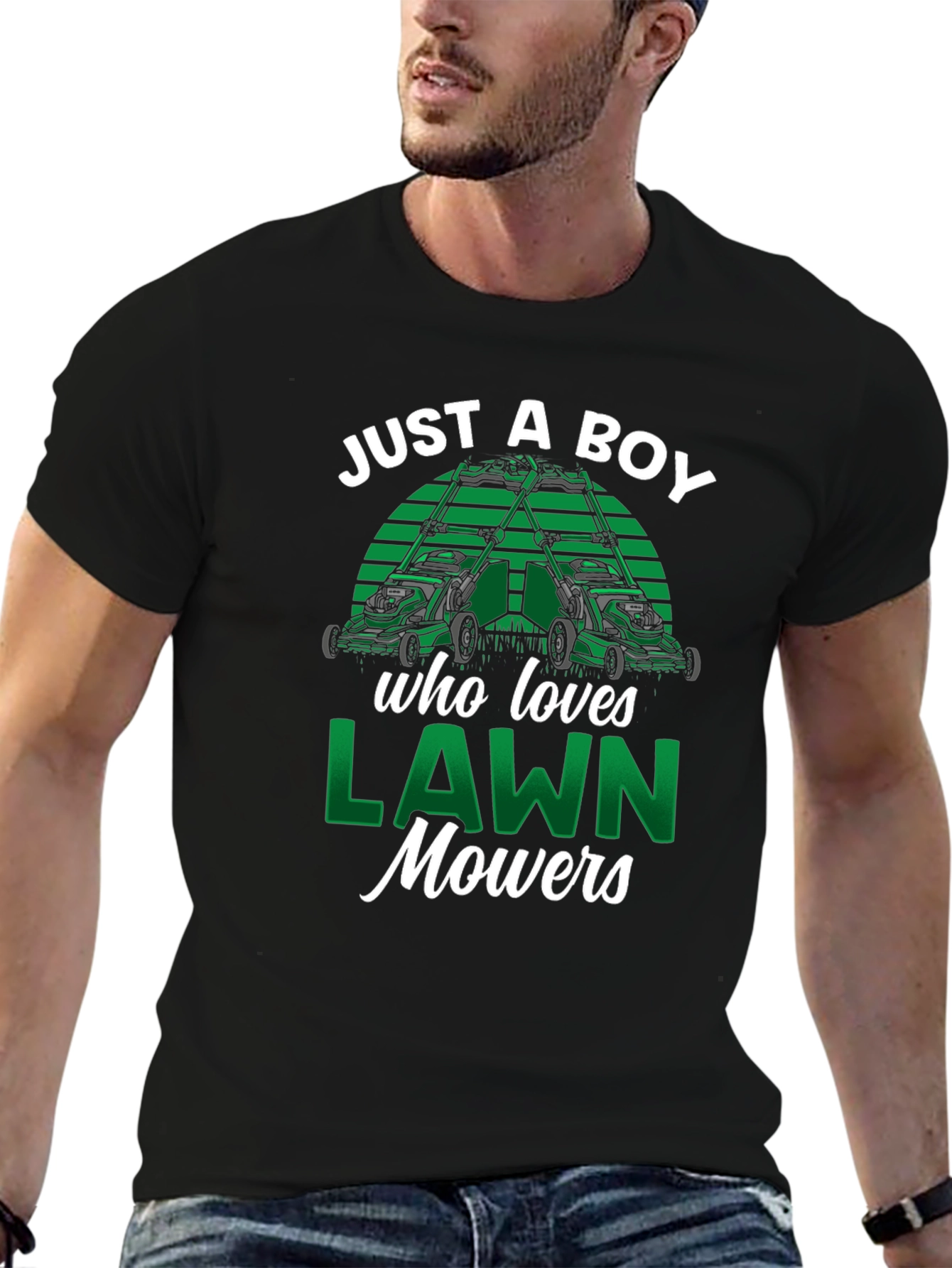 Just A Boy Who Loves Lawn Mowers T-Shirt