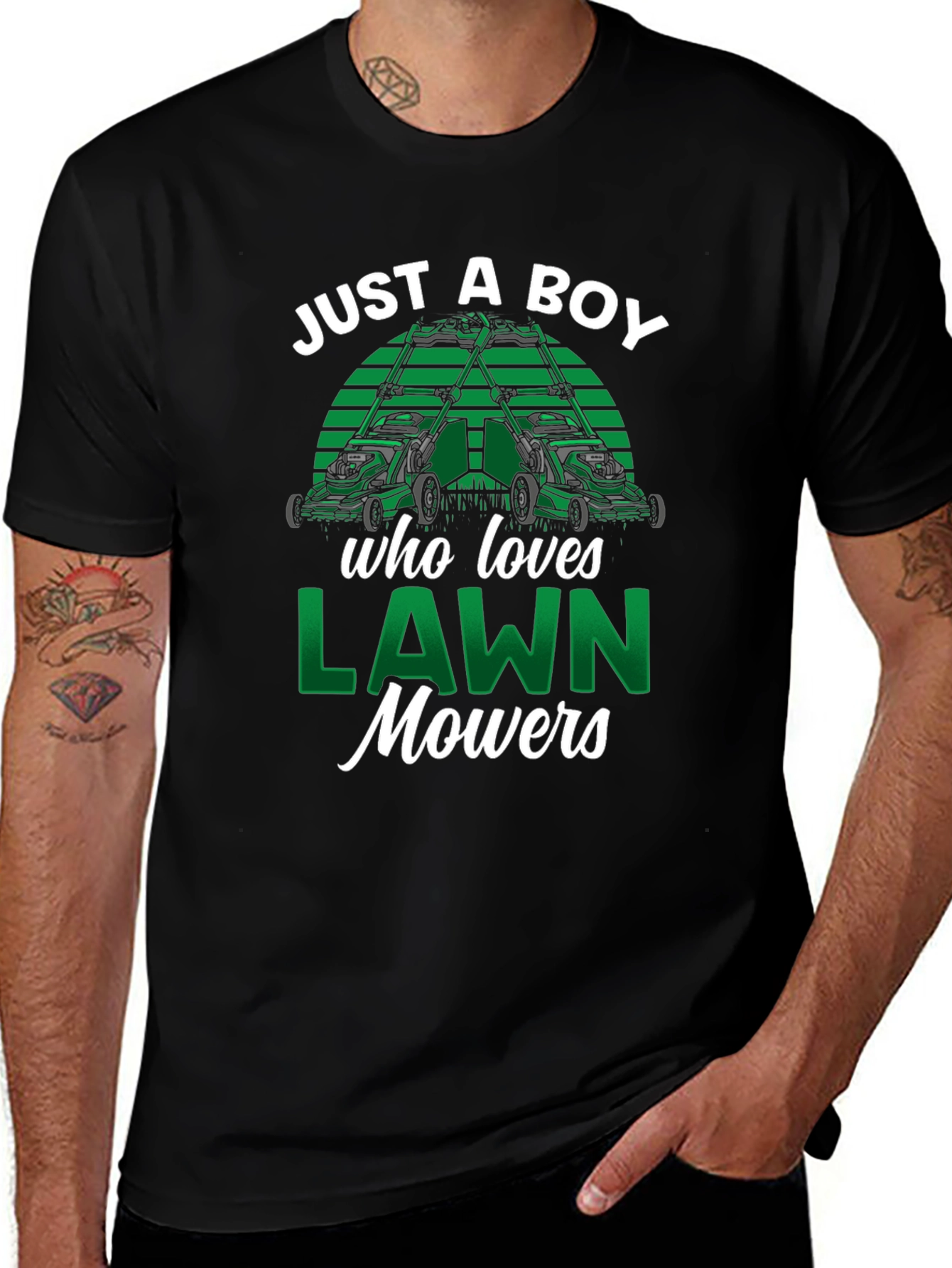 Just A Boy Who Loves Lawn Mowers T-Shirt