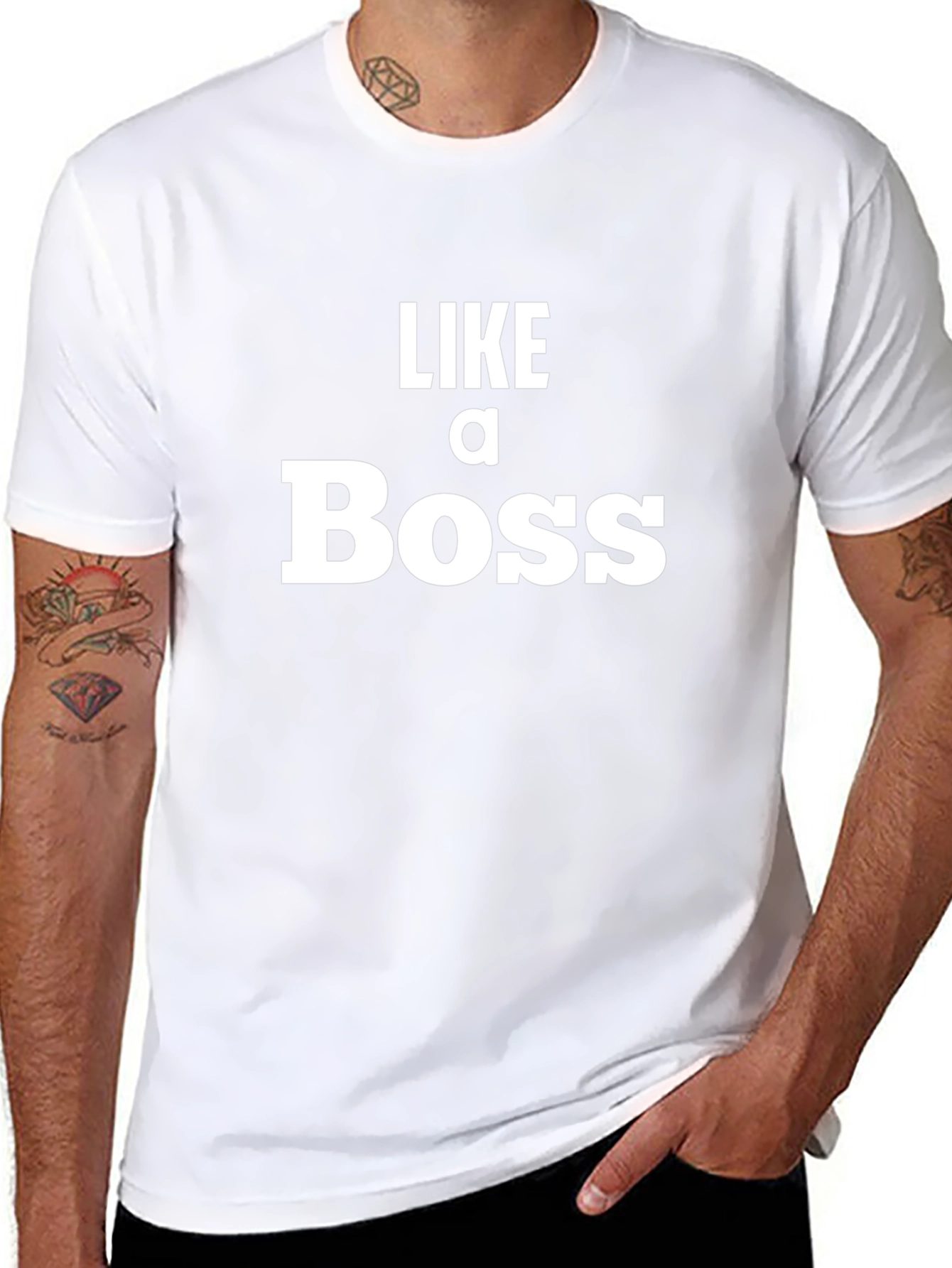 Like a Boss Graphic Tee - Black