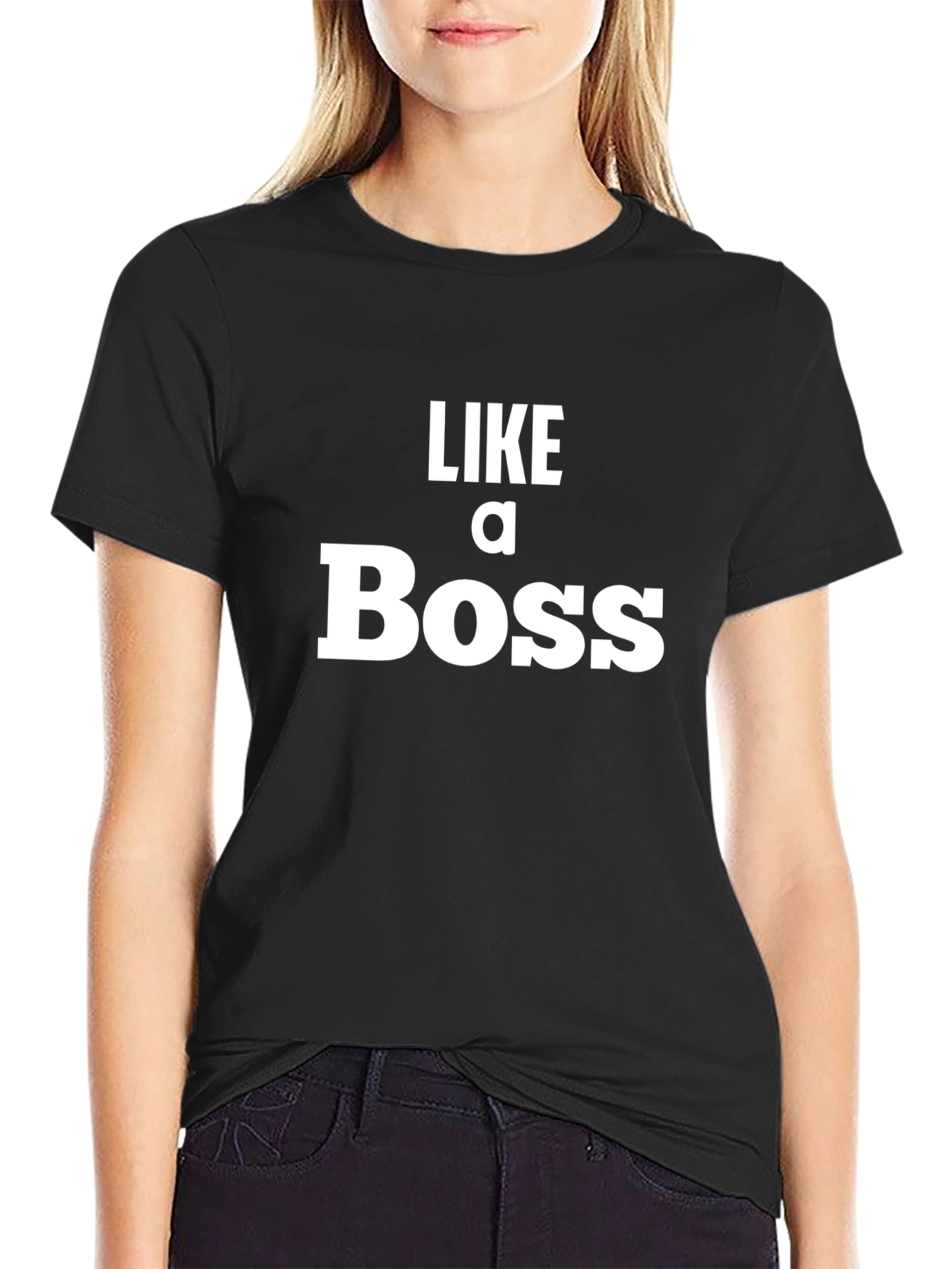 Like a Boss Graphic Tee - Black