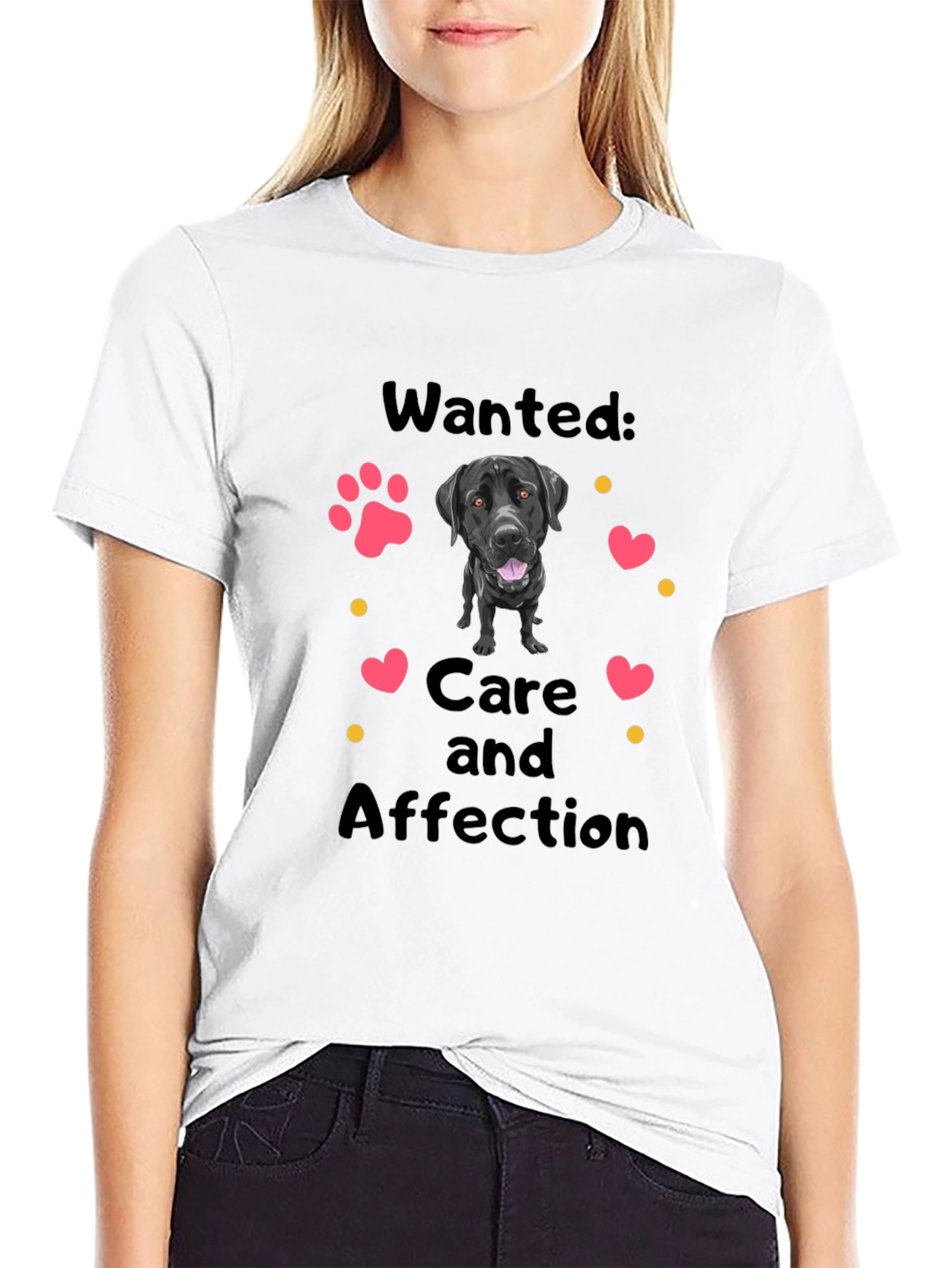 Dog Lover T-Shirt: Wanted Care & Affection