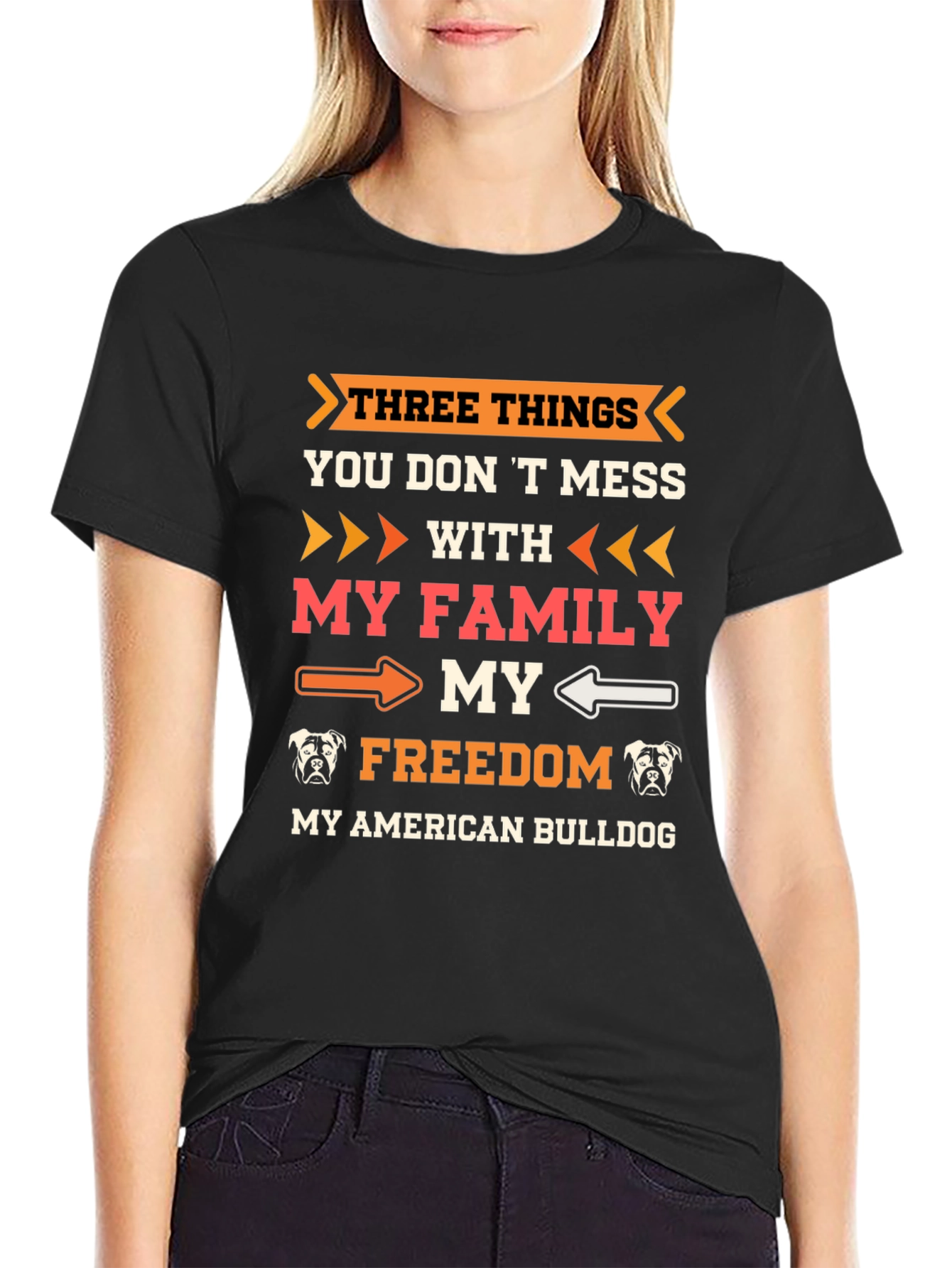 American Bulldog T-Shirt: Family Freedom
