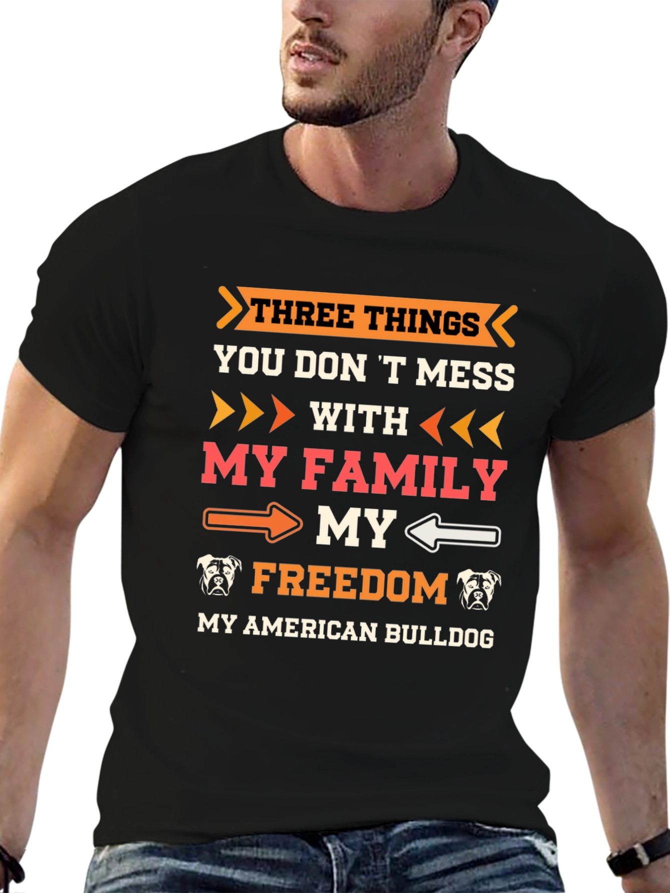 American Bulldog T-Shirt: Family Freedom