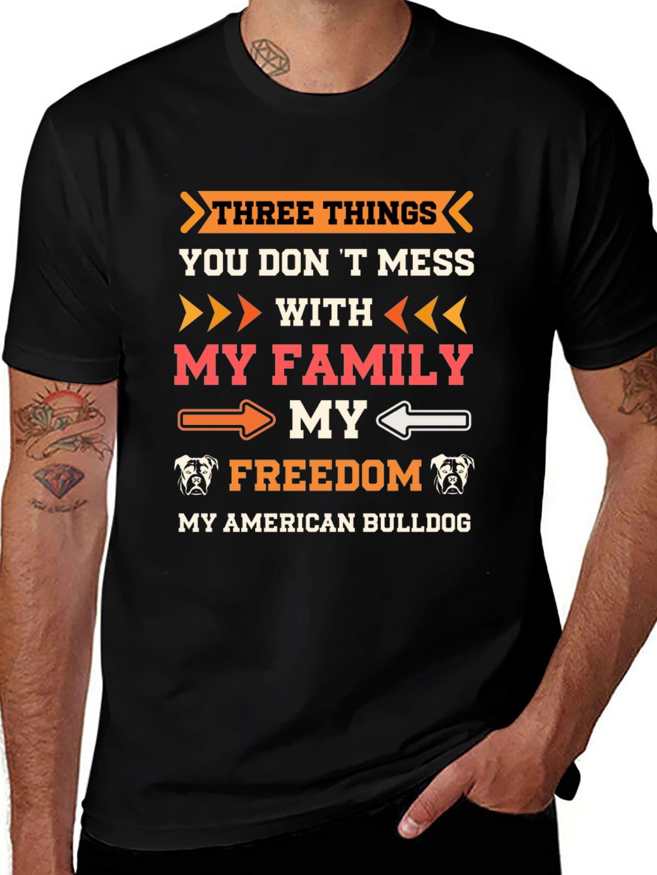 American Bulldog T-Shirt: Family Freedom