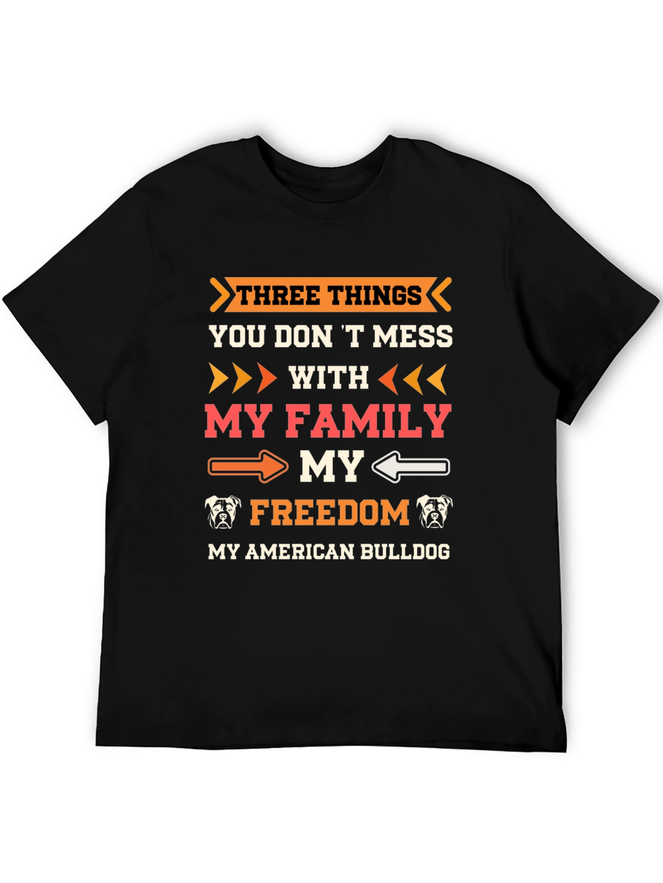 American Bulldog T-Shirt: Family Freedom