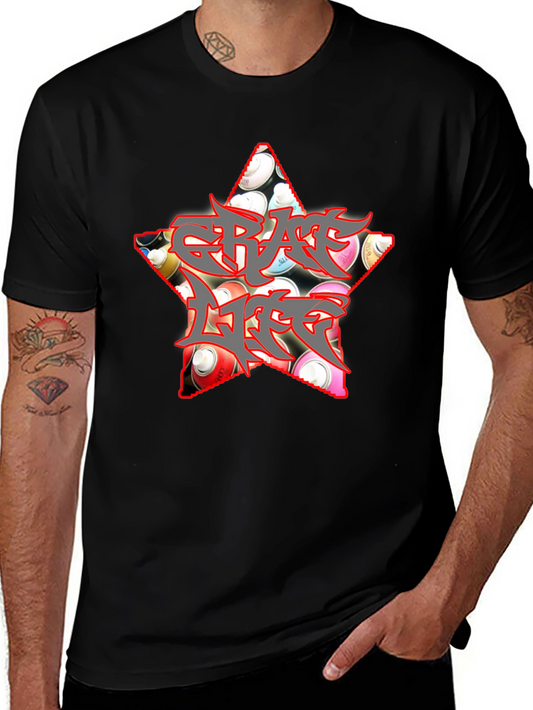 Graffiti Life Star T-Shirt - Unique Graphic Tee