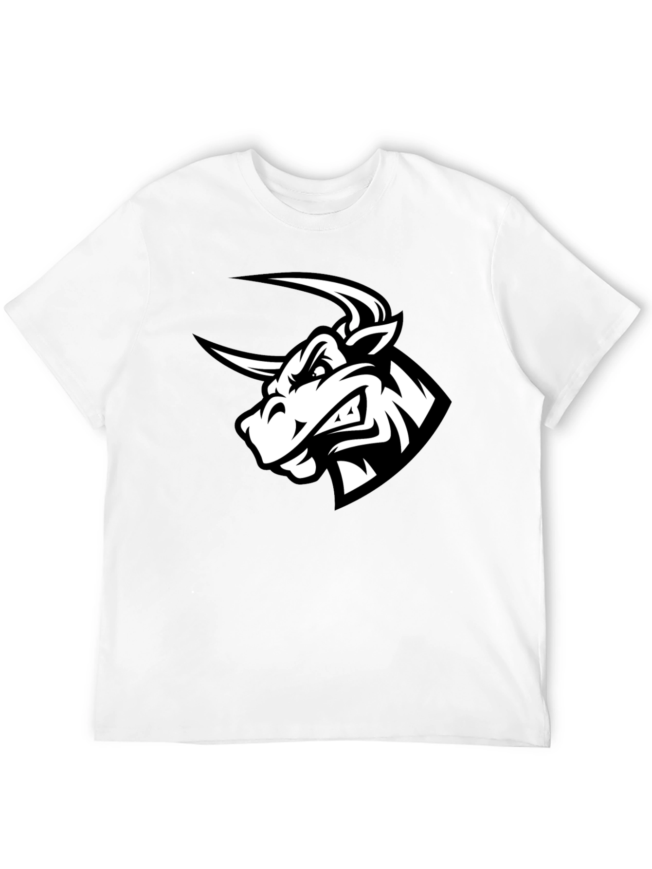 Black Bull Graphic Tee - Mens Crew Neck T-Shirt