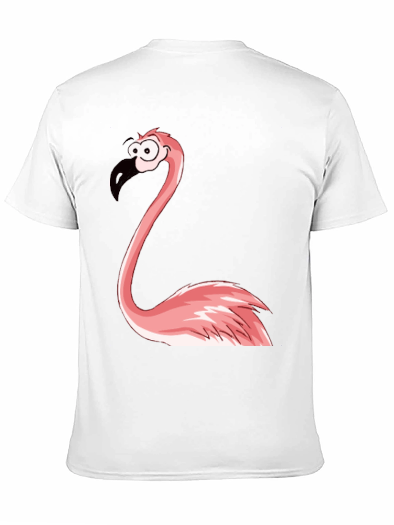 Funny Flamingo Graphic Tee - Black Casual T-Shirt