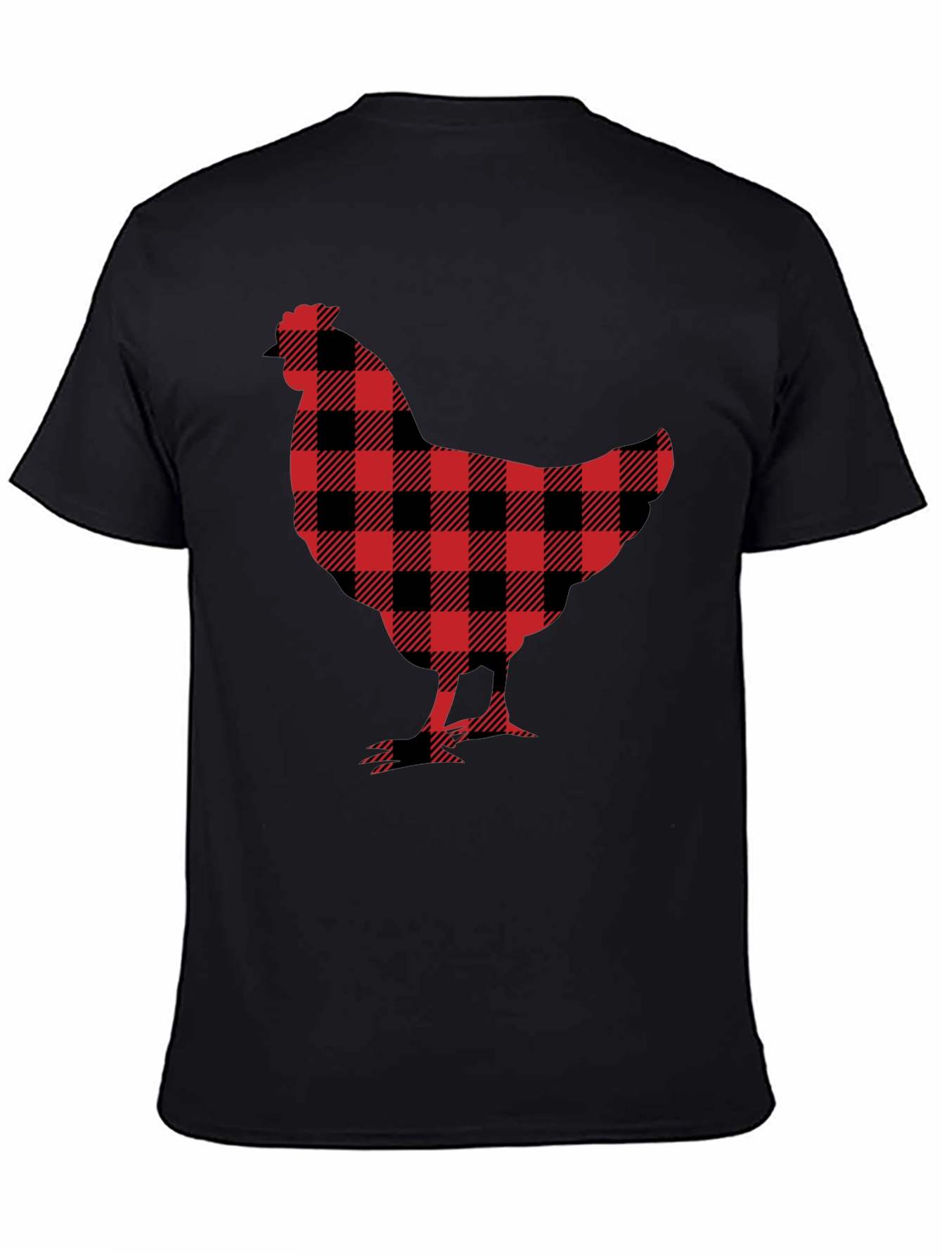 Buffalo Plaid Chicken Graphic Tee