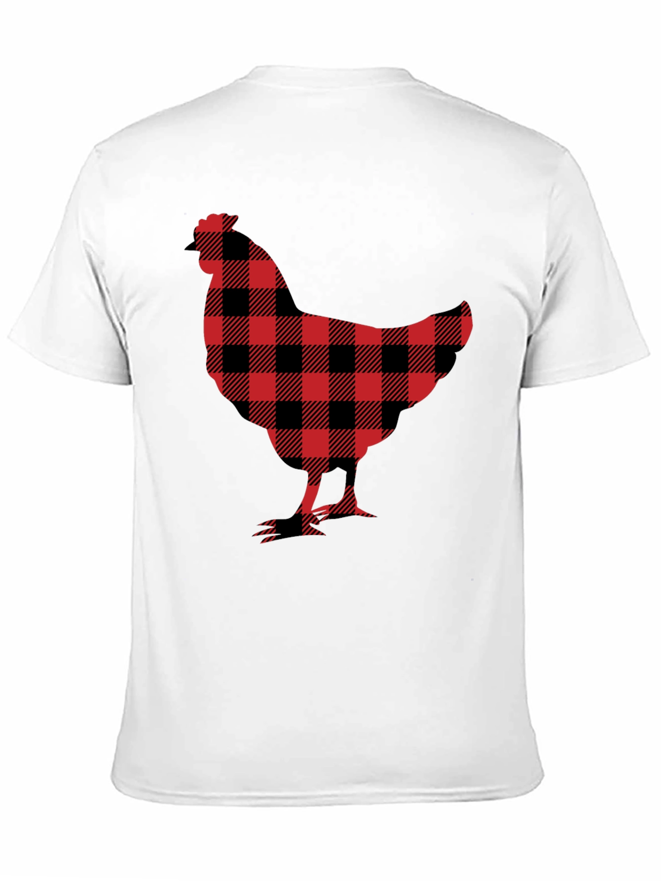 Buffalo Plaid Chicken Graphic Tee