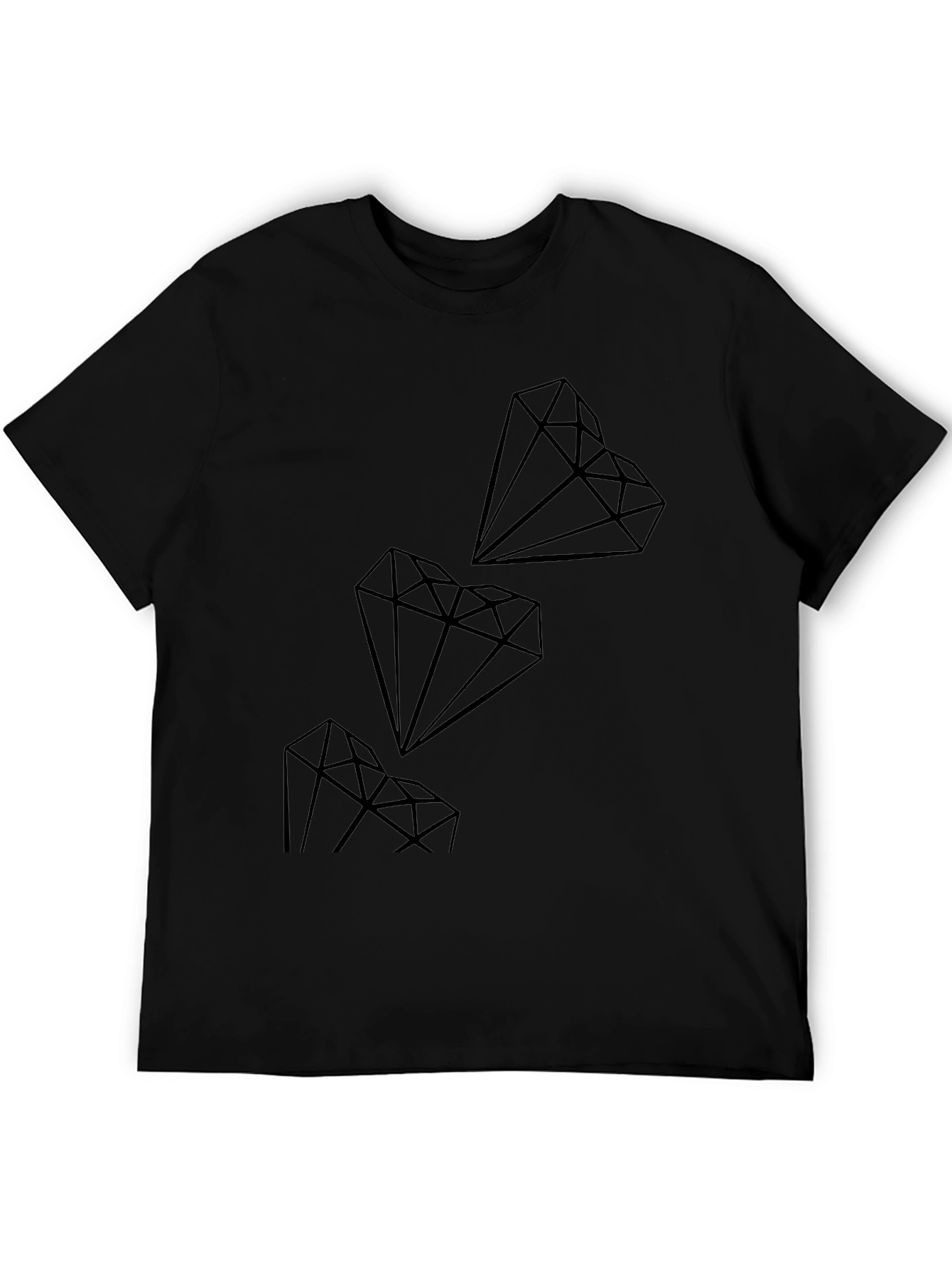 Diamond Graphic Black T-Shirt