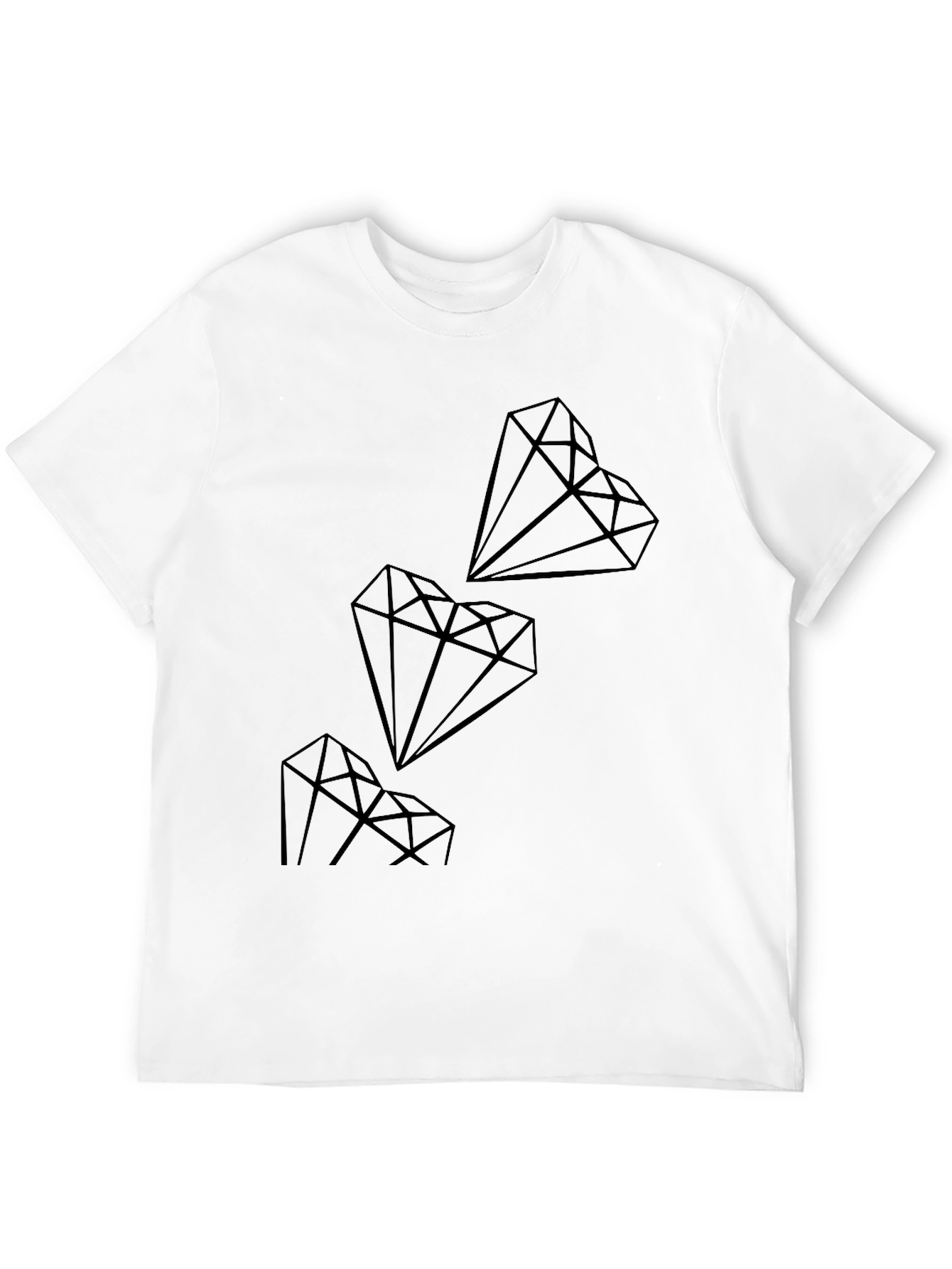 Diamond Graphic Black T-Shirt