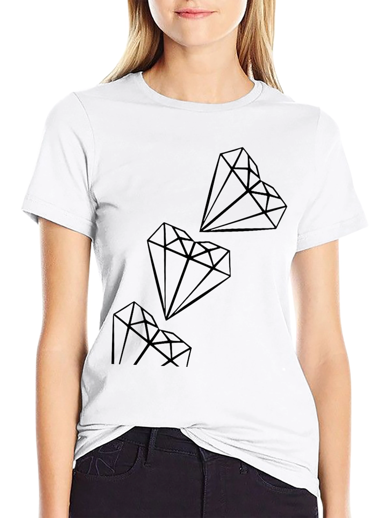 Diamond Graphic Black T-Shirt