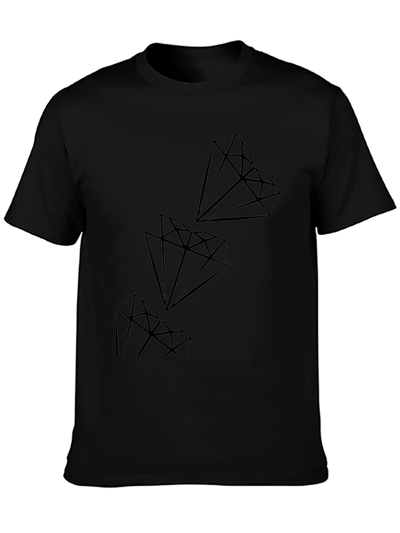 Diamond Graphic Black T-Shirt