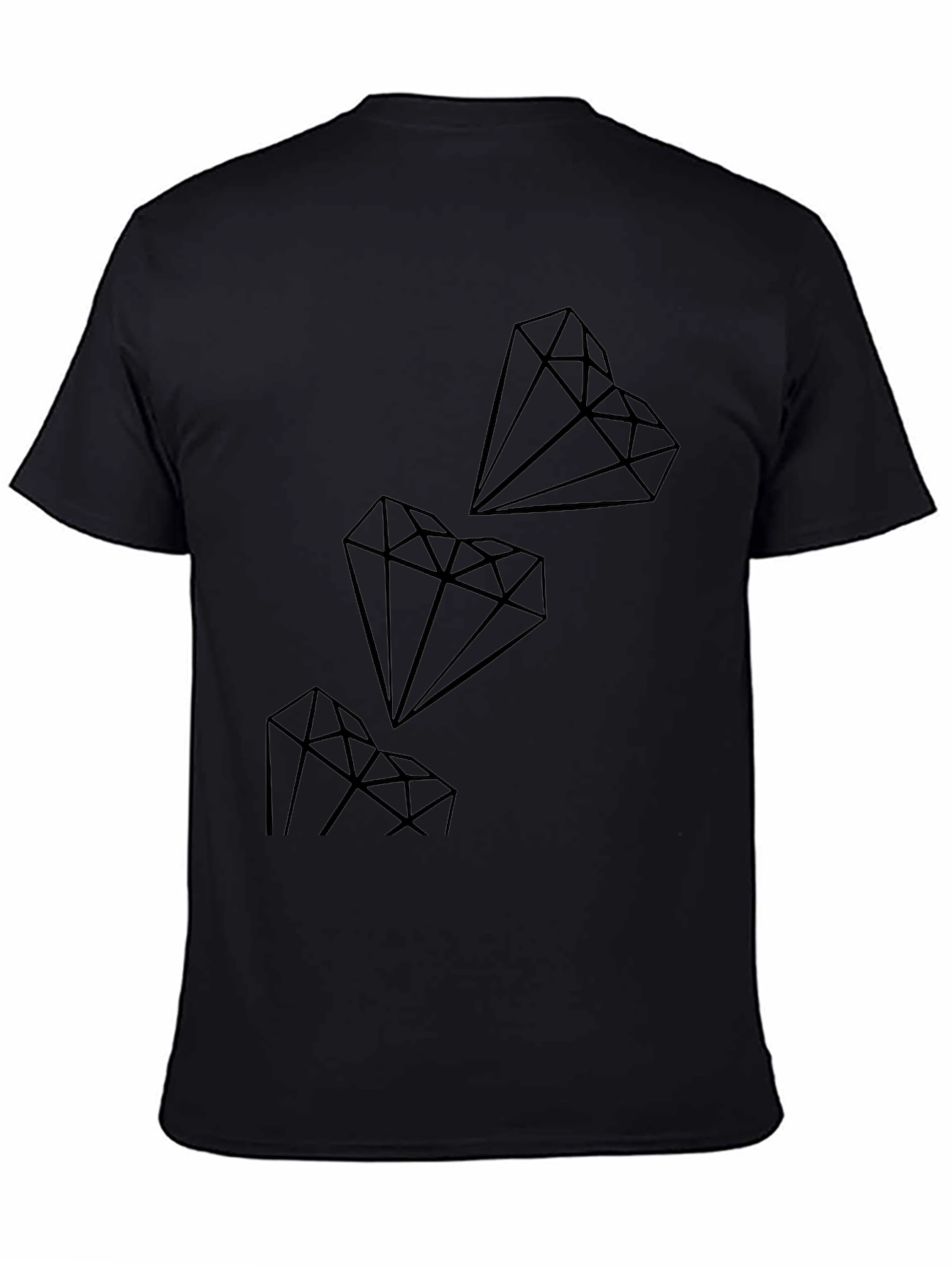 Diamond Graphic Black T-Shirt