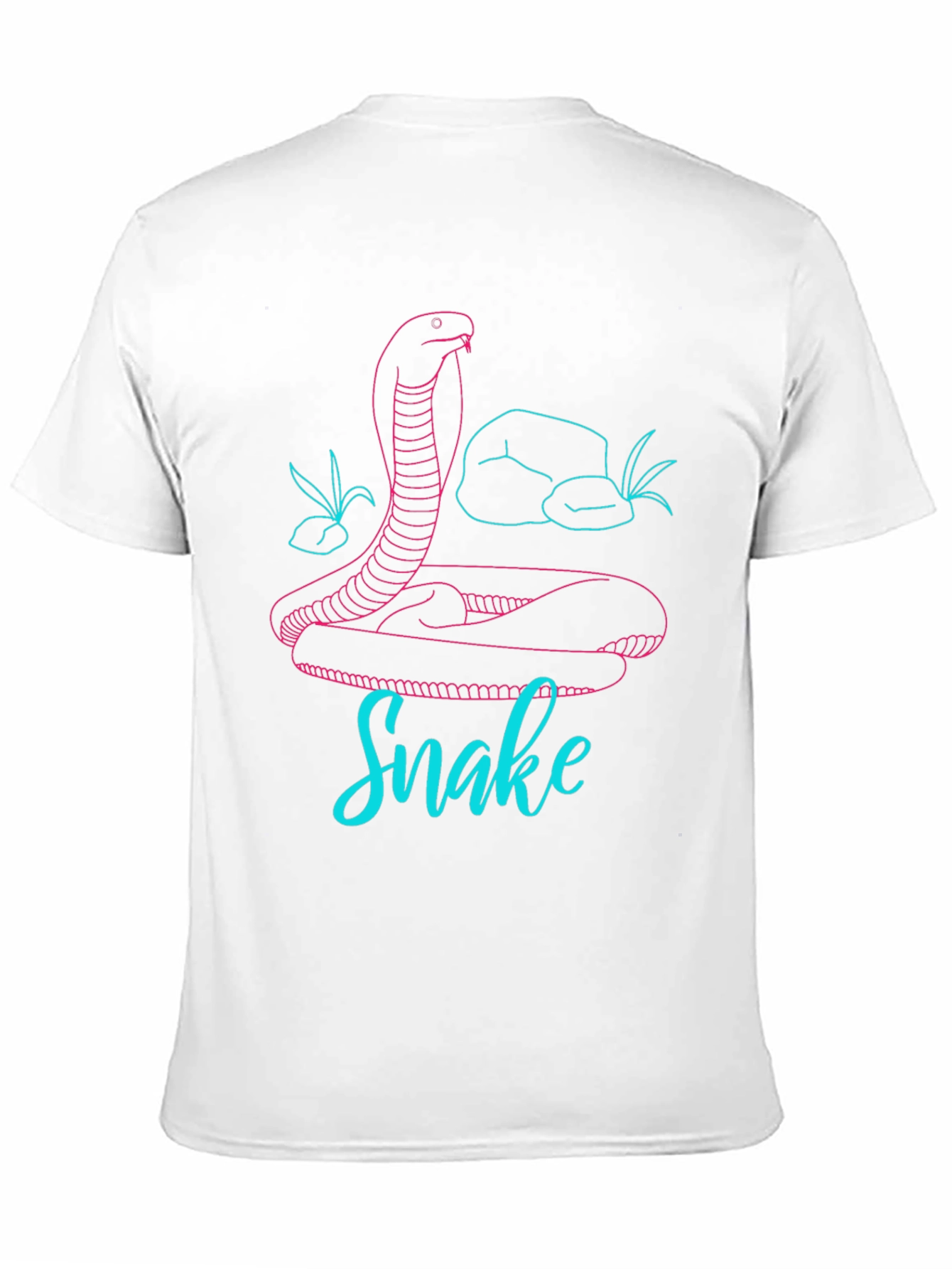 Snake Graphic Tee - Modern Line Art Design