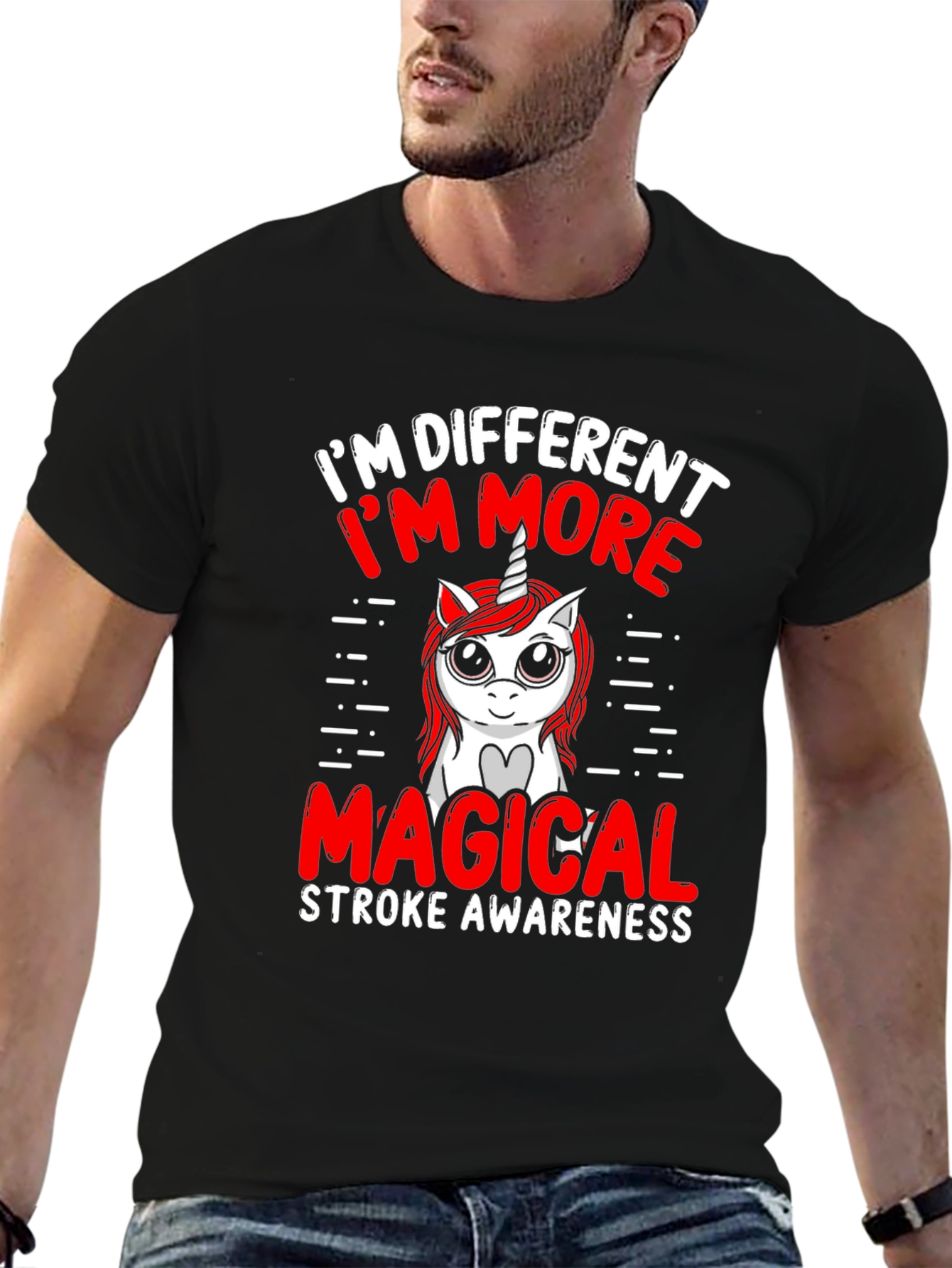 Magical Unicorn Stroke Awareness T-Shirt