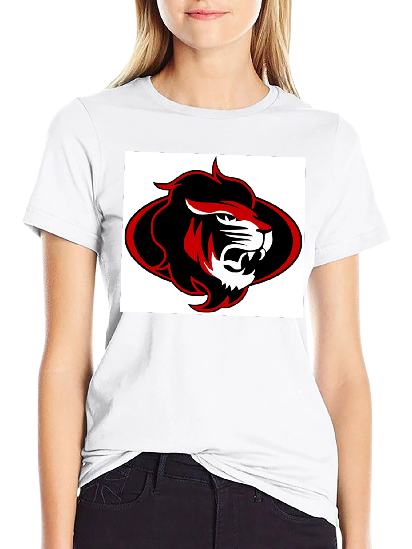 Lion Graphic Black T-Shirt