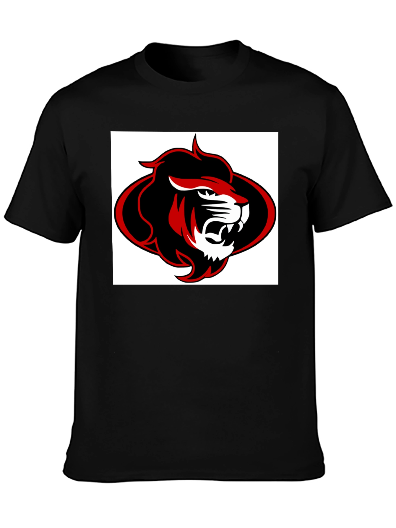 Lion Graphic Black T-Shirt
