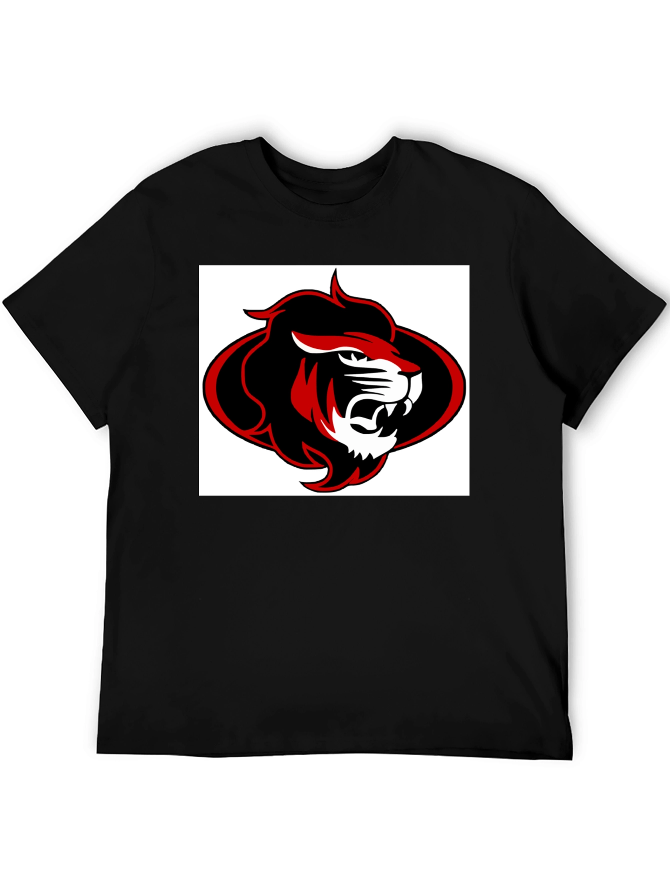 Lion Graphic Black T-Shirt