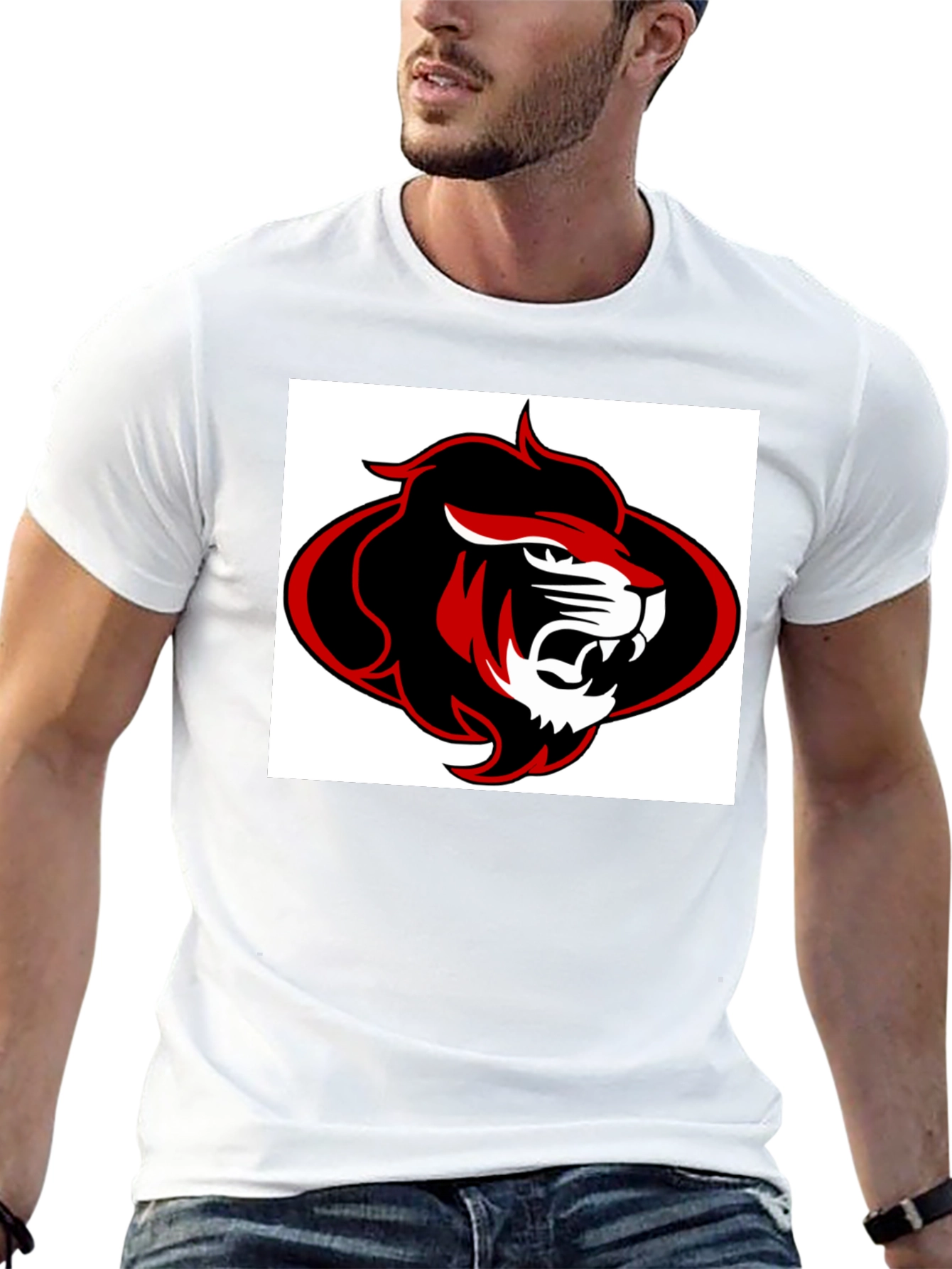 Lion Graphic Black T-Shirt