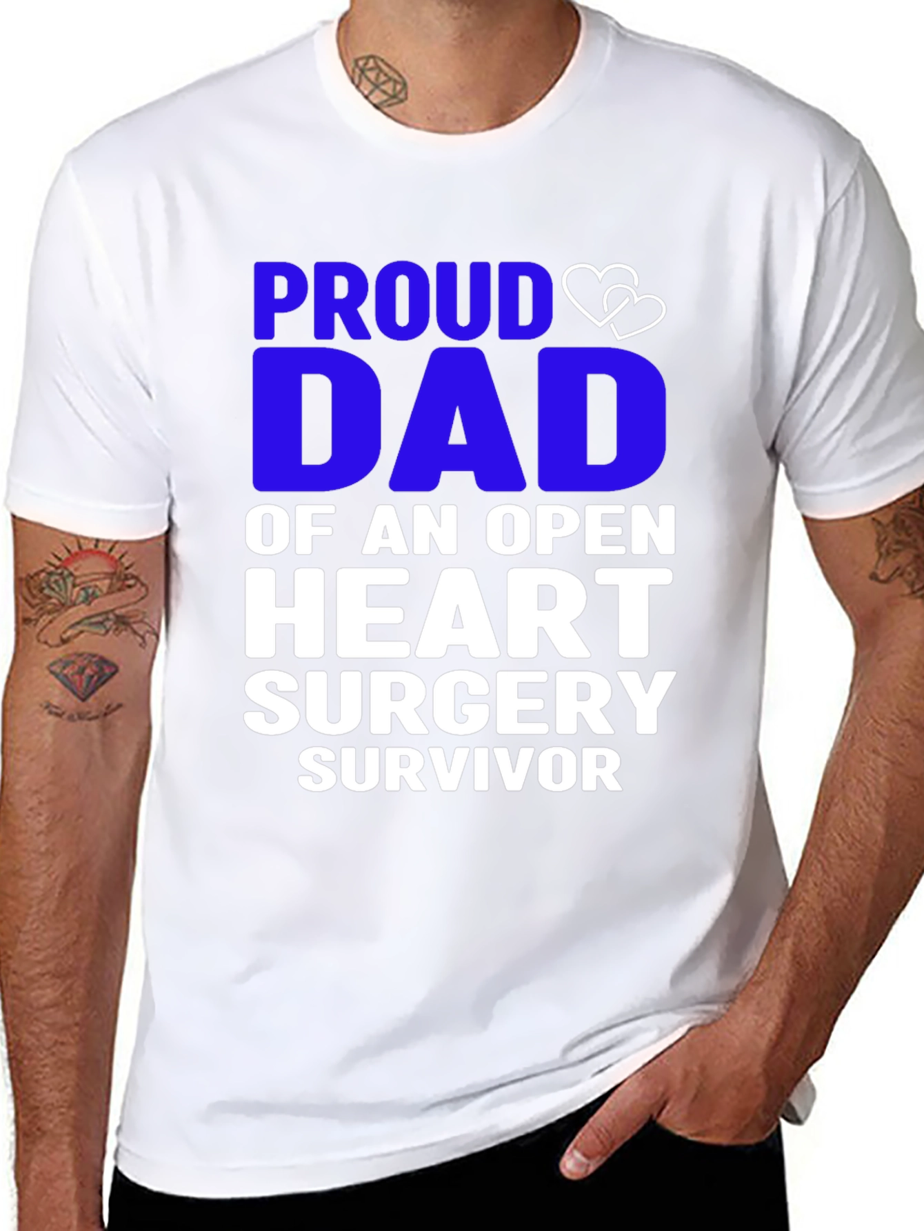 Proud Dad Open Heart Surgery Survivor T-Shirt