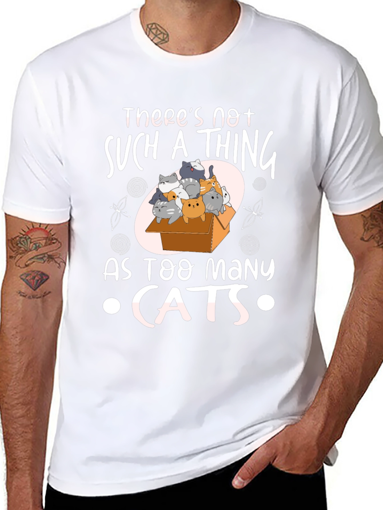 Cat Lover Tee - Too Many Cats Graphic T-Shirt