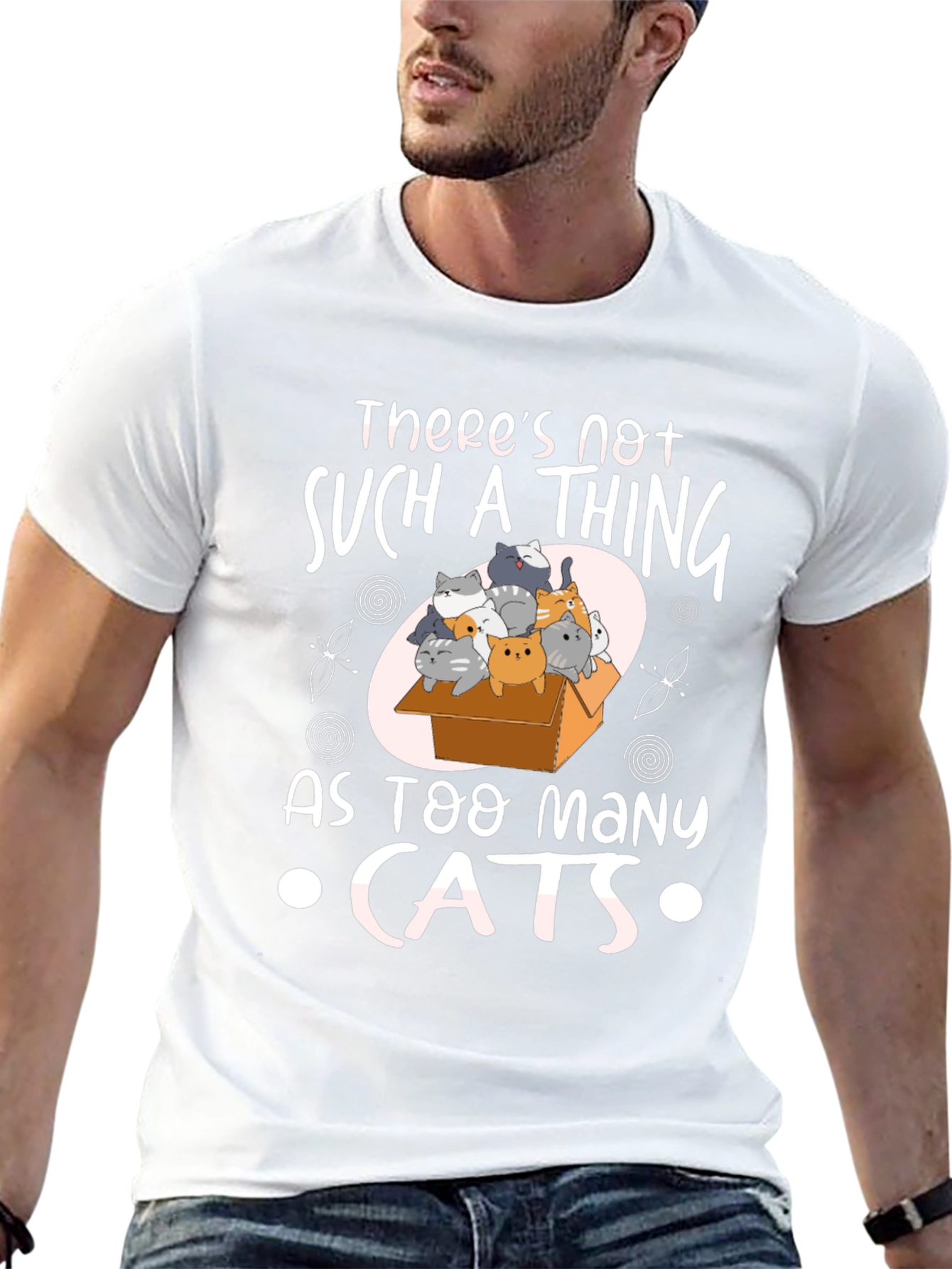 Cat Lover Tee - Too Many Cats Graphic T-Shirt