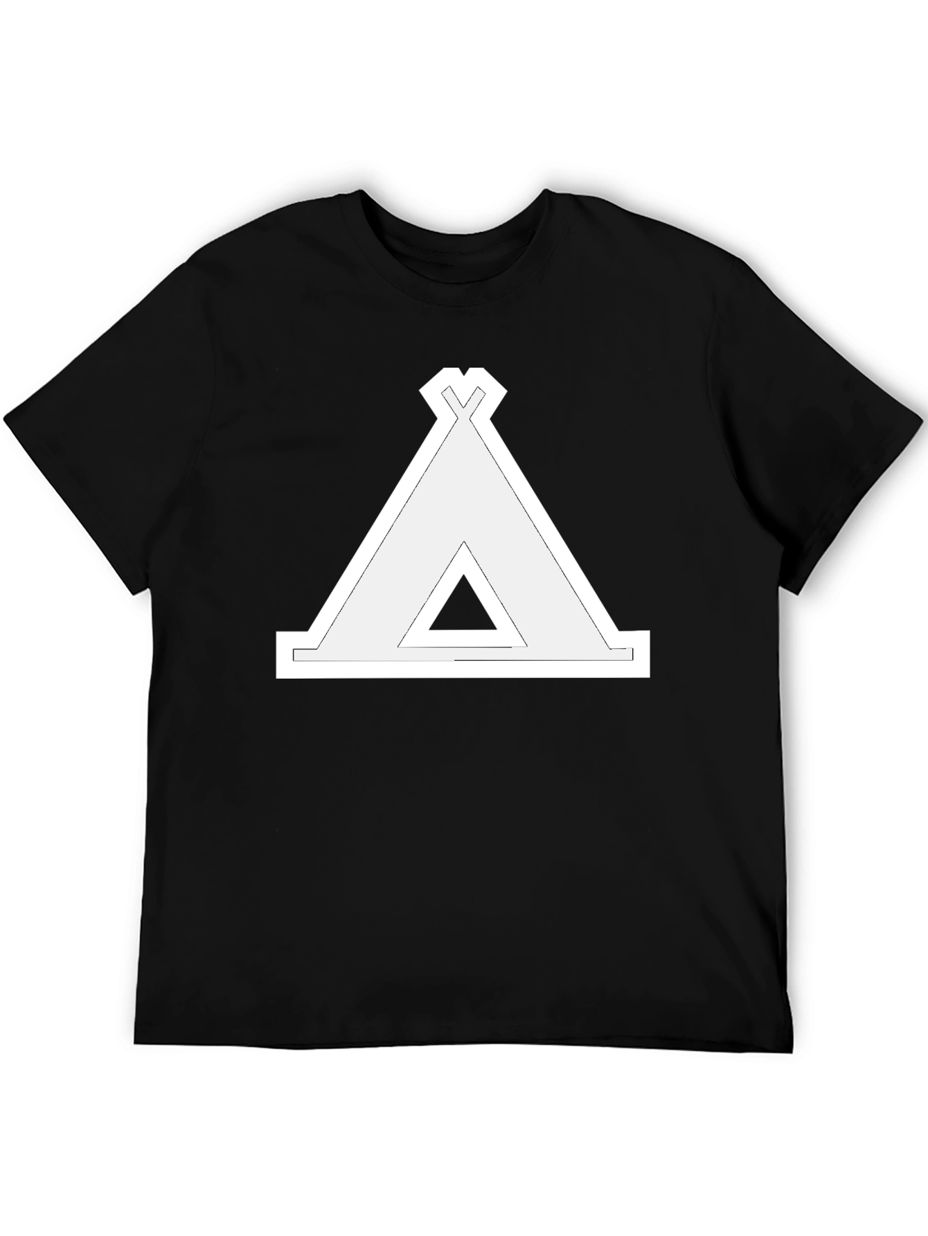 Teepee Graphic Black T-Shirt