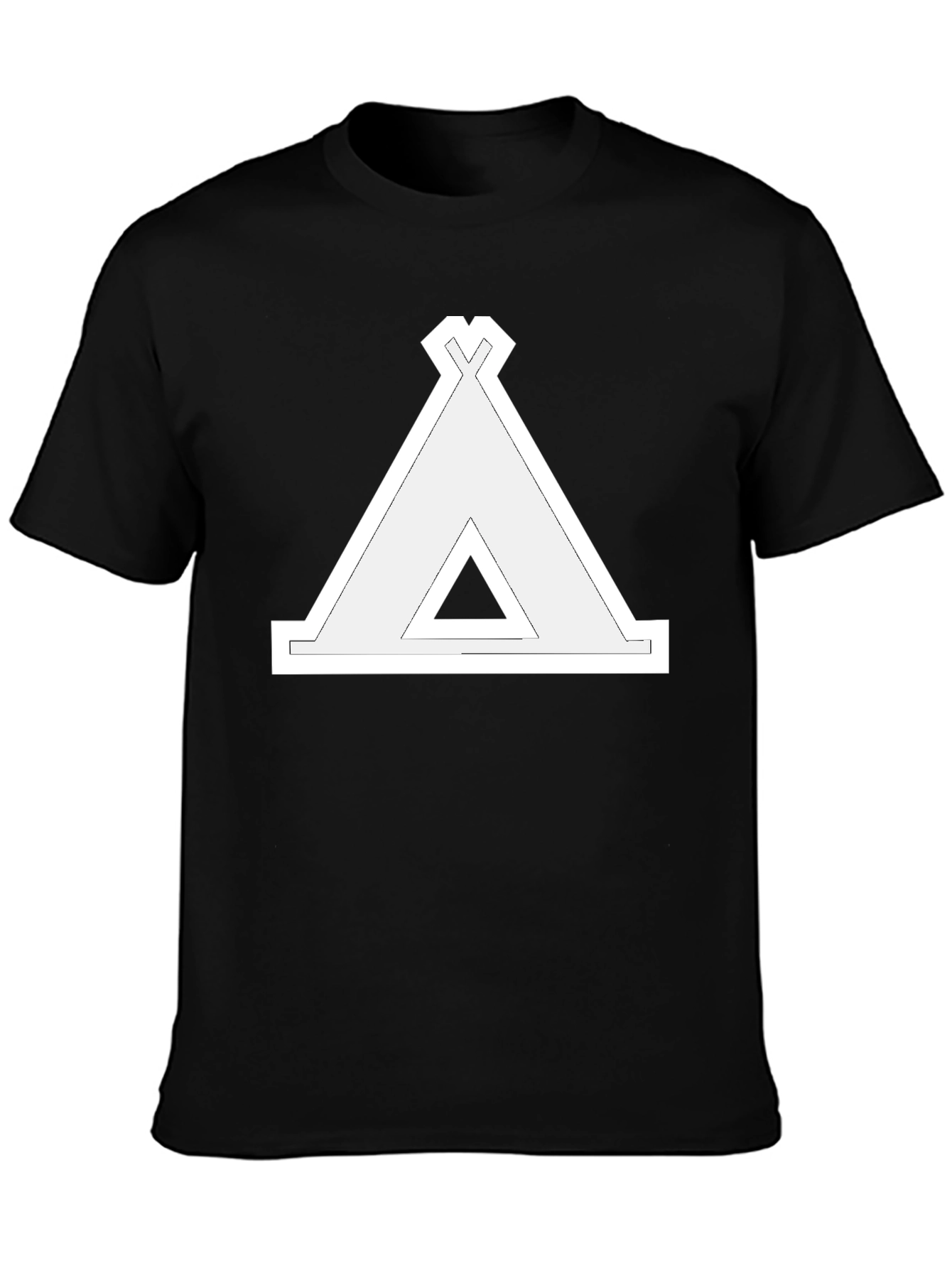 Teepee Graphic Black T-Shirt
