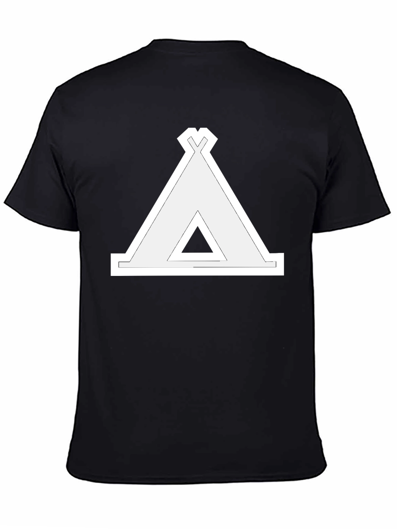 Teepee Graphic Black T-Shirt