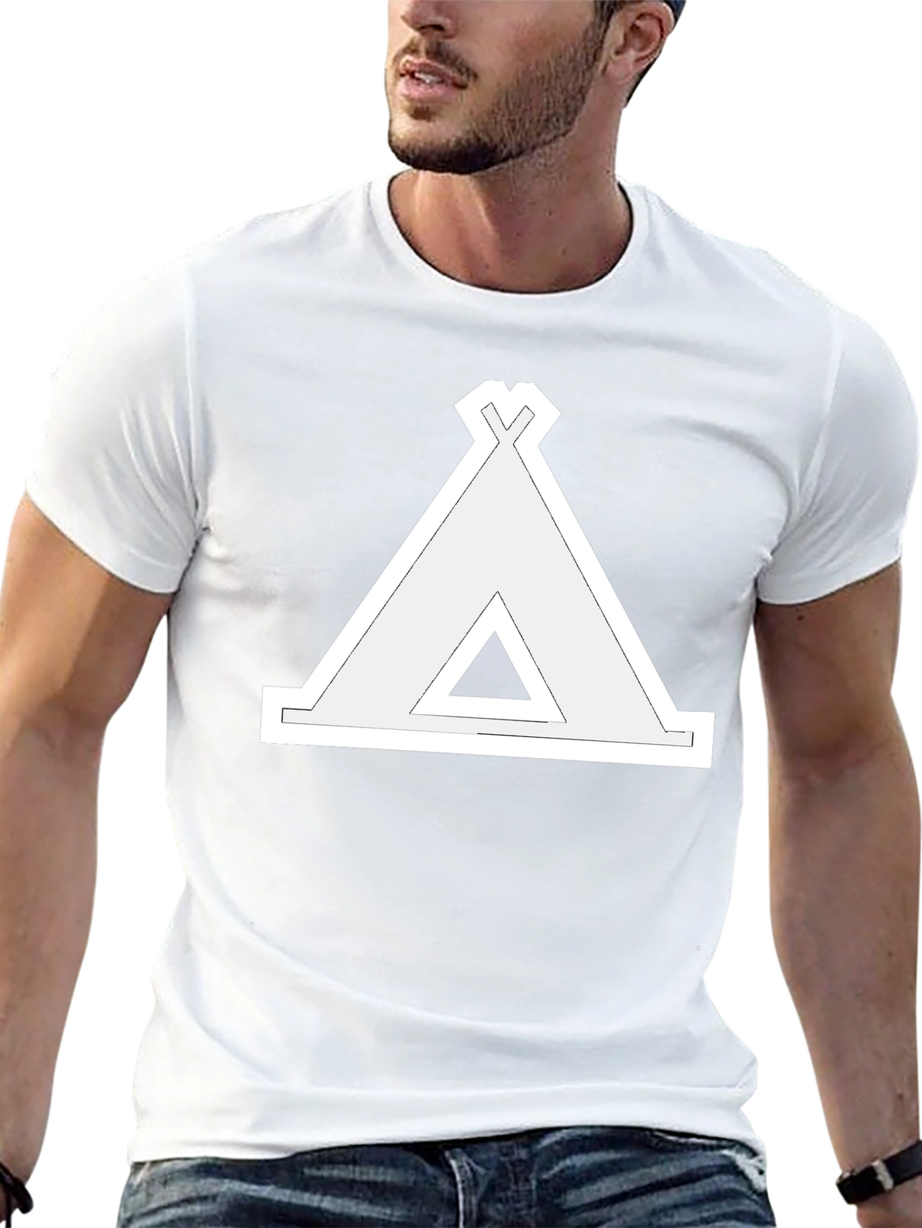 Teepee Graphic Black T-Shirt