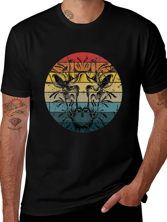 Retro Giraffe T-Shirt - Vintage Style Animal Tee