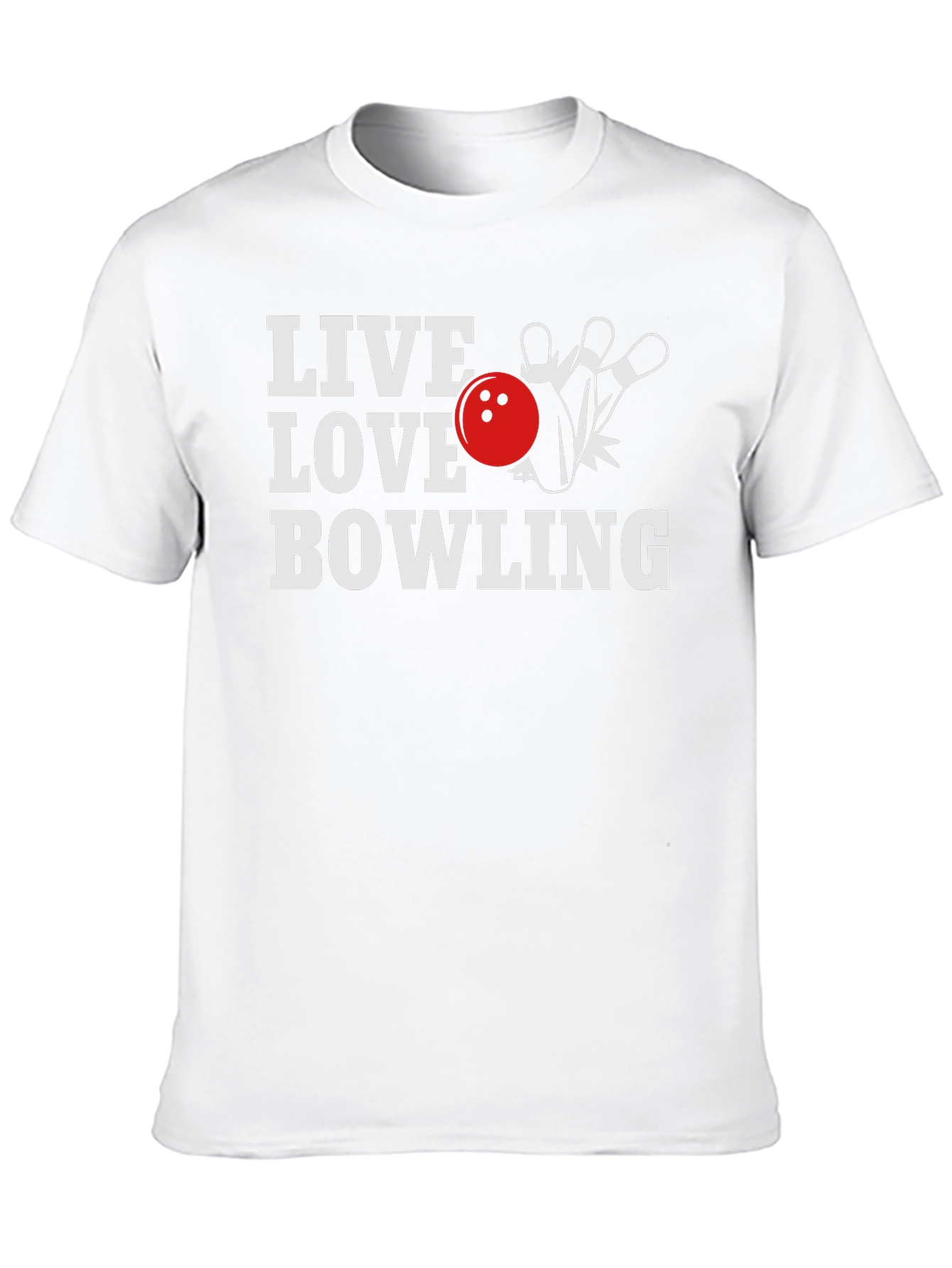 Live Love Bowling T-Shirt - Sporty Graphic Tee