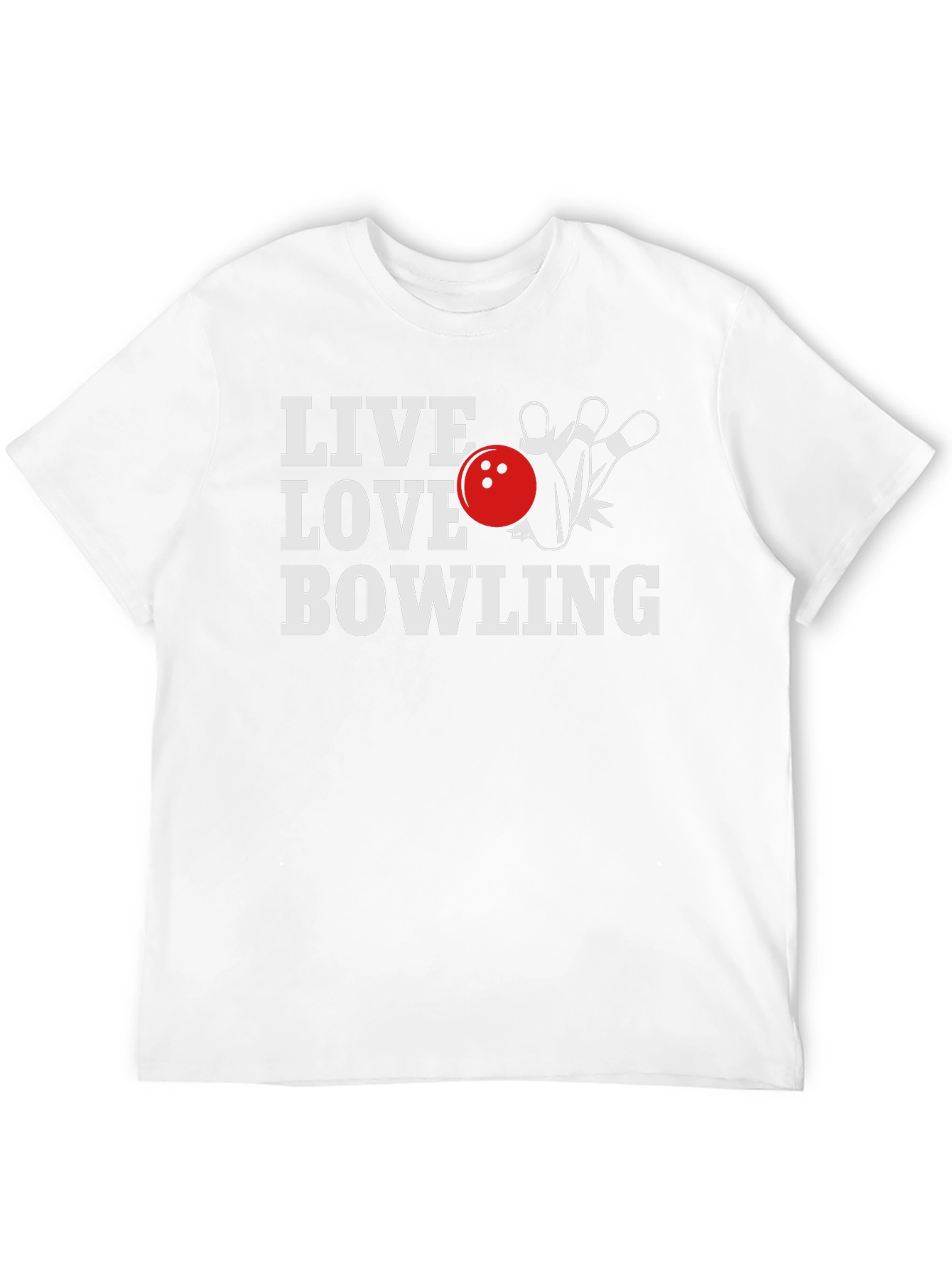 Live Love Bowling T-Shirt - Sporty Graphic Tee