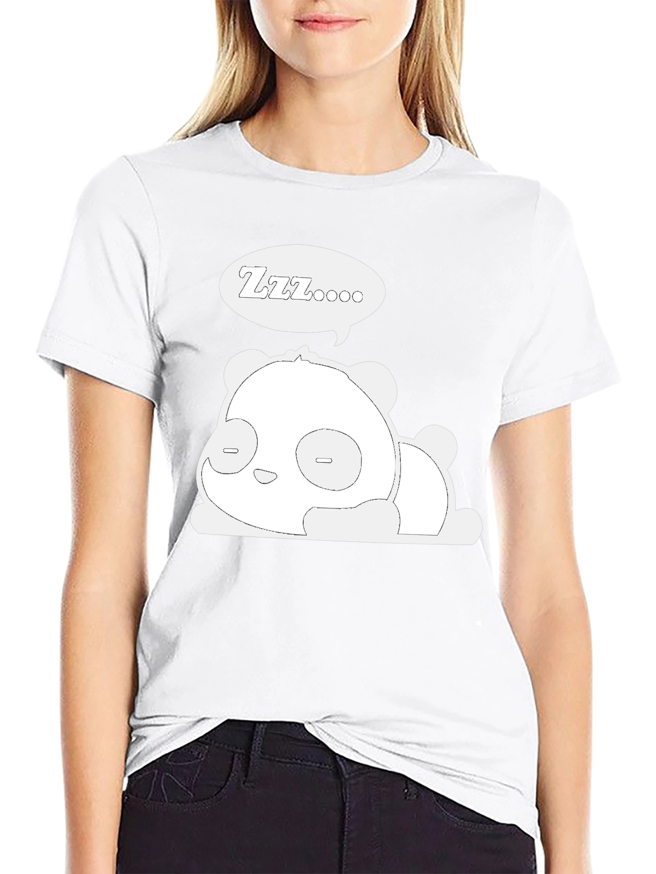 Sleeping Panda Graphic T-Shirt - Cute & Comfy