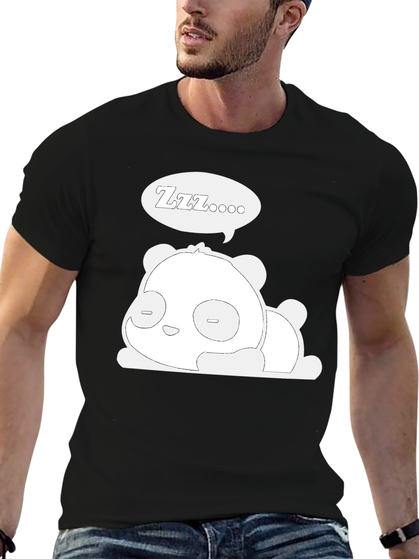 Sleeping Panda Graphic T-Shirt - Cute & Comfy