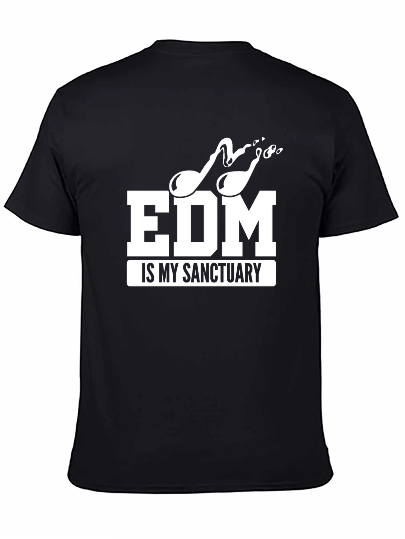 EDM Is My Sanctuary Black T-Shirt