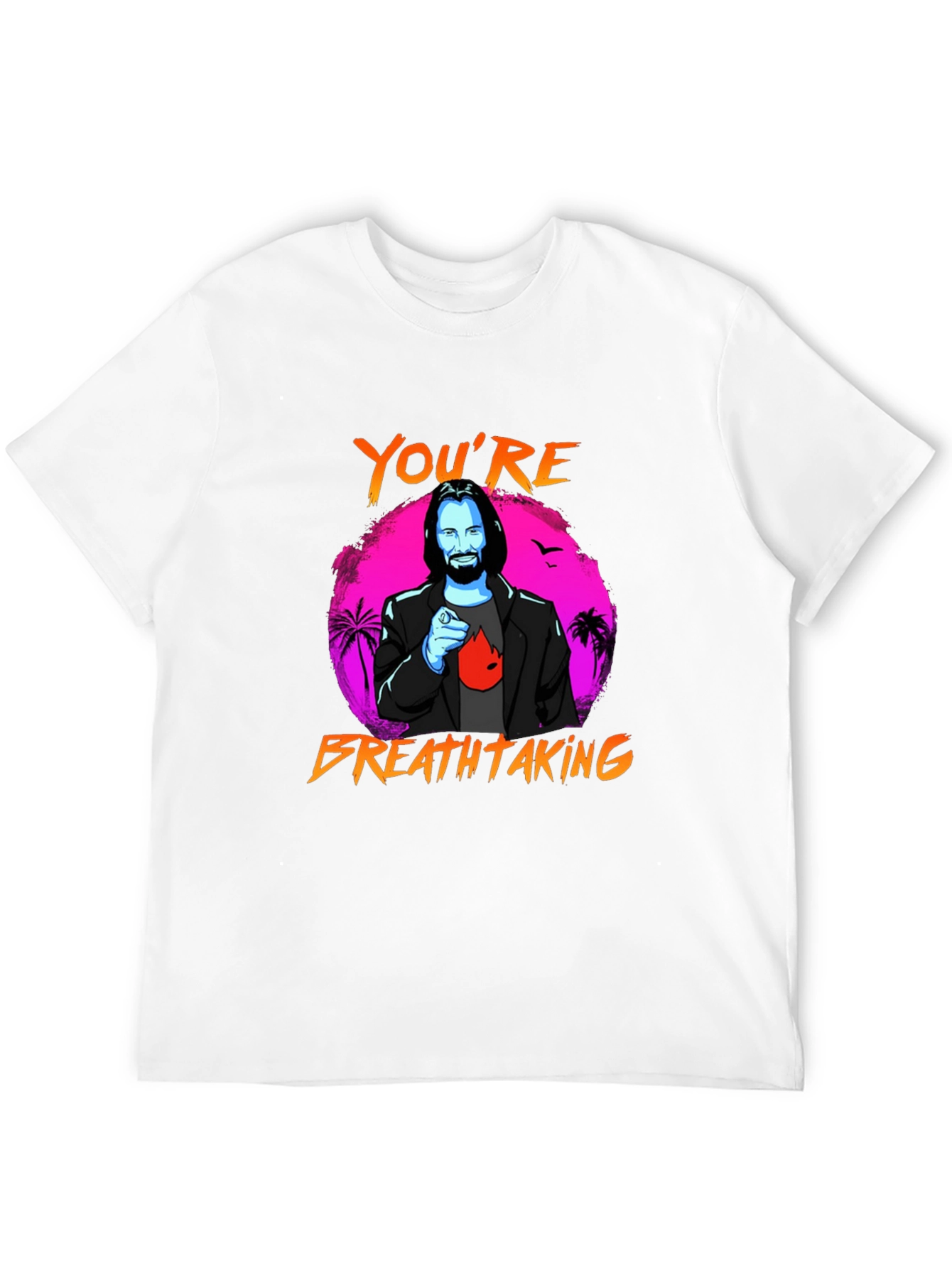Youre Breathtaking Graphic Tee - Keanu Reeves Style