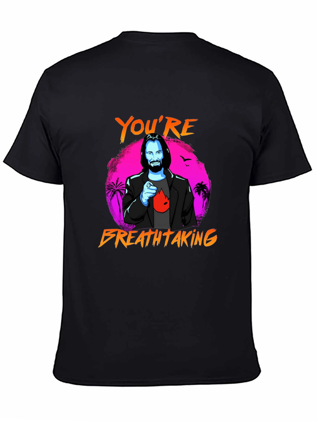 Youre Breathtaking Graphic Tee - Keanu Reeves Style