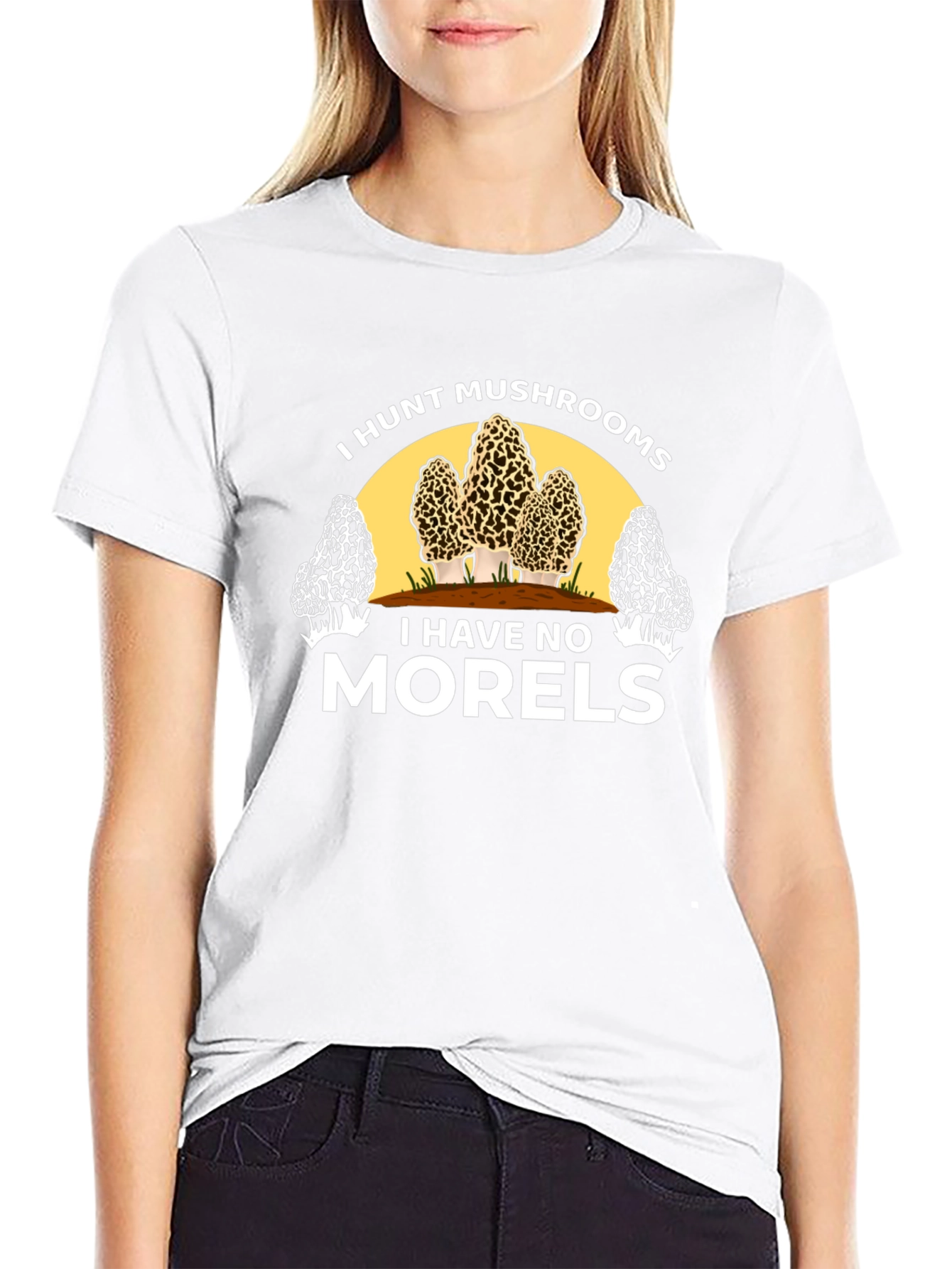 I Hunt Mushrooms Funny Graphic Tee