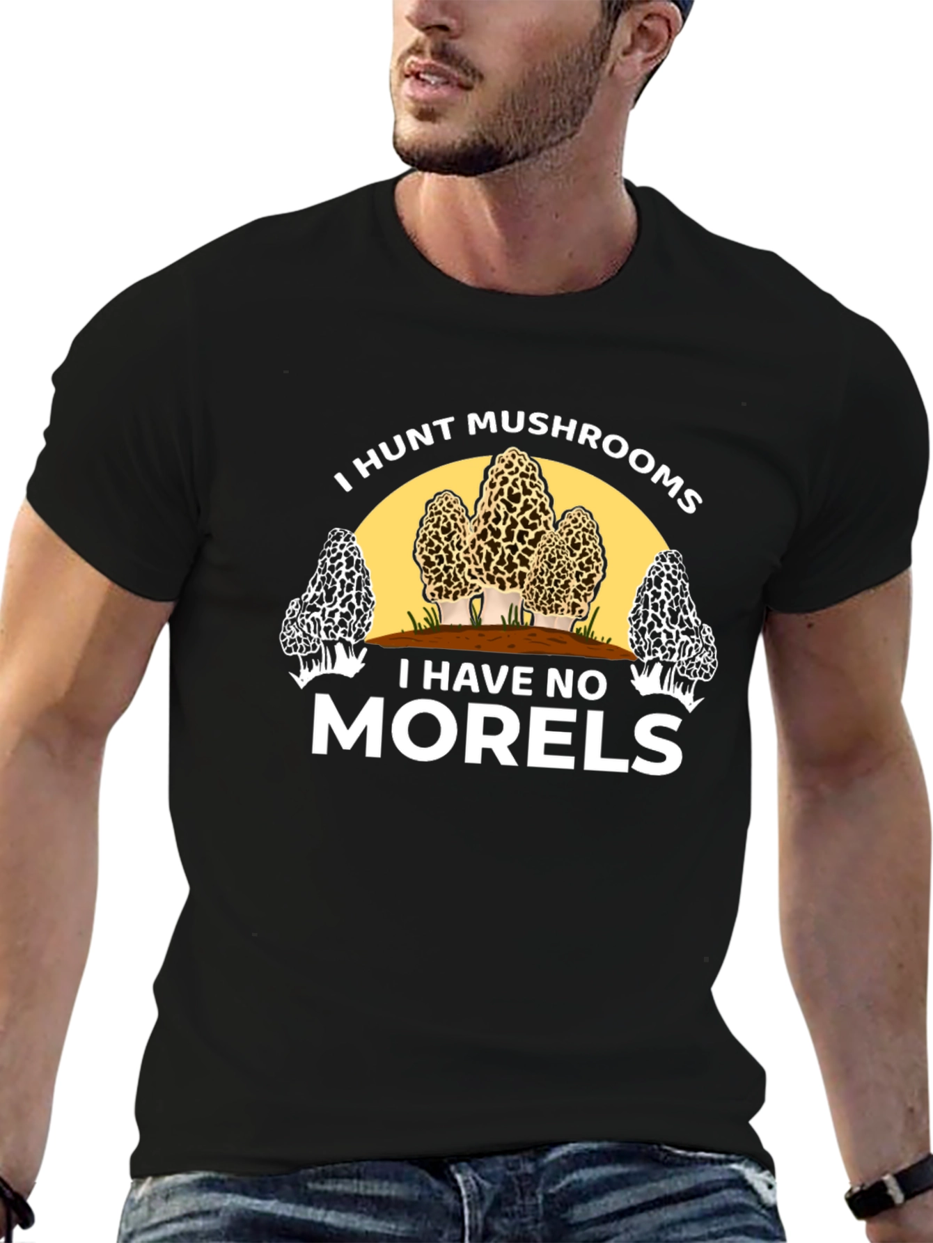 I Hunt Mushrooms Funny Graphic Tee