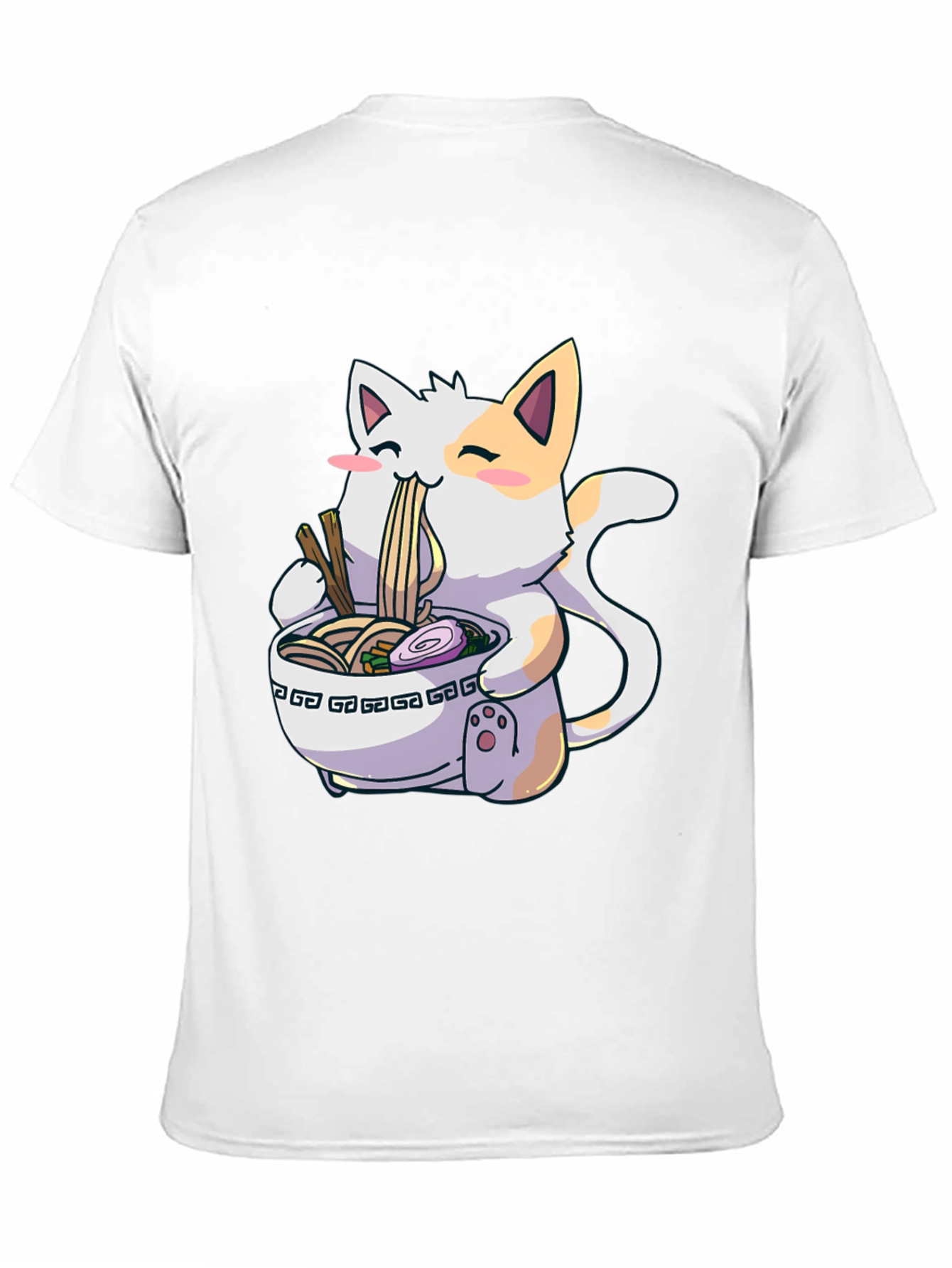 Cat Ramen Graphic Tee -  Fun Unique Design