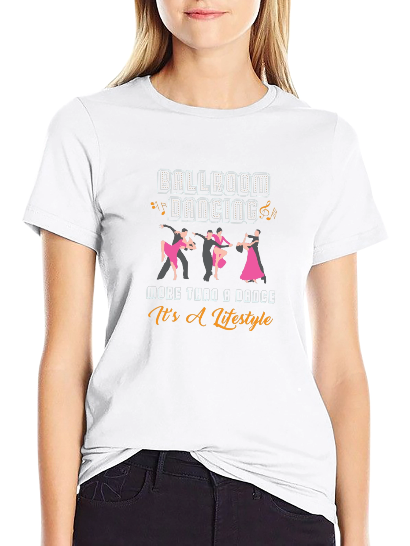 Ballroom Dancing Lifestyle T-Shirt - Black
