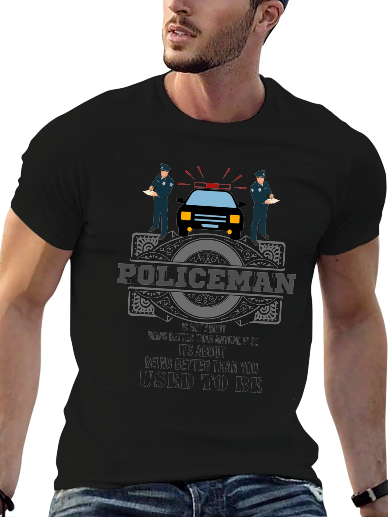 Policeman Graphic Tee - Its About Being Better