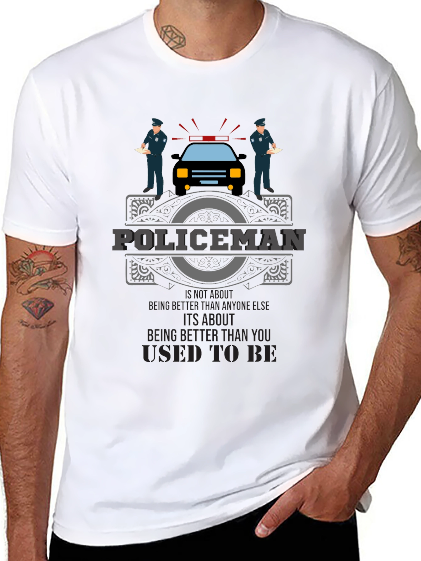 Policeman Graphic Tee - Its About Being Better