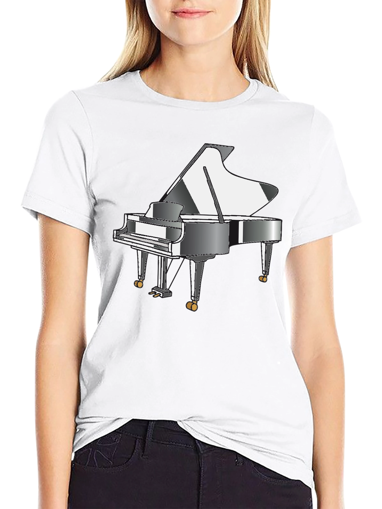 Grand Piano T-Shirt - Music Lover Tee